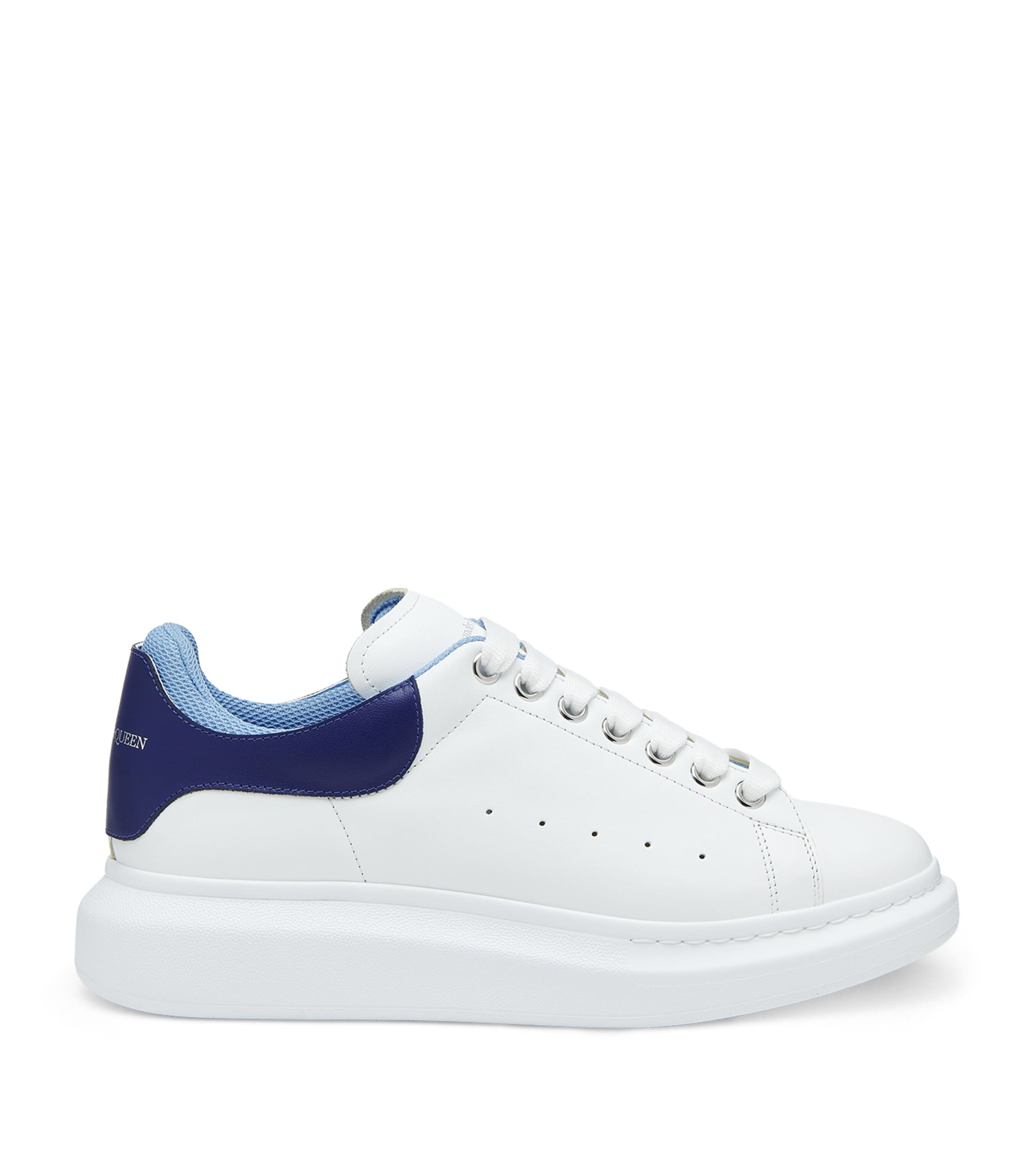 スニーカー Oversize Sneakers - Alexander McQueen - Leather - White/Oran Alexander McQueen White And Orange Oversized Sneakers New