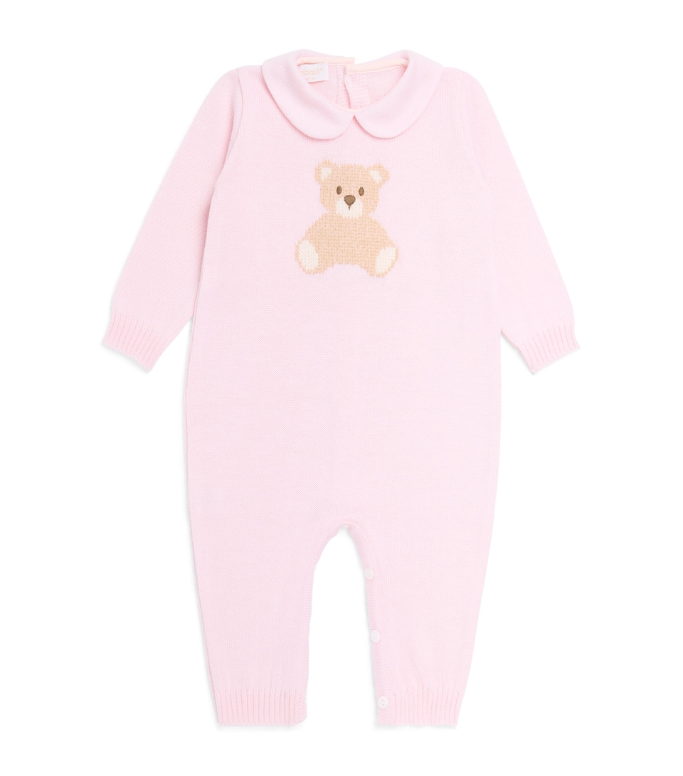 Bimbalo Wool Teddy Bear All-In-One (3-24 Months) Pink