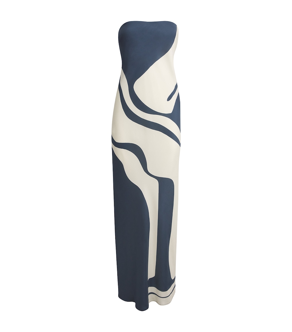 Silk Strapless Lilou Maxi Dress