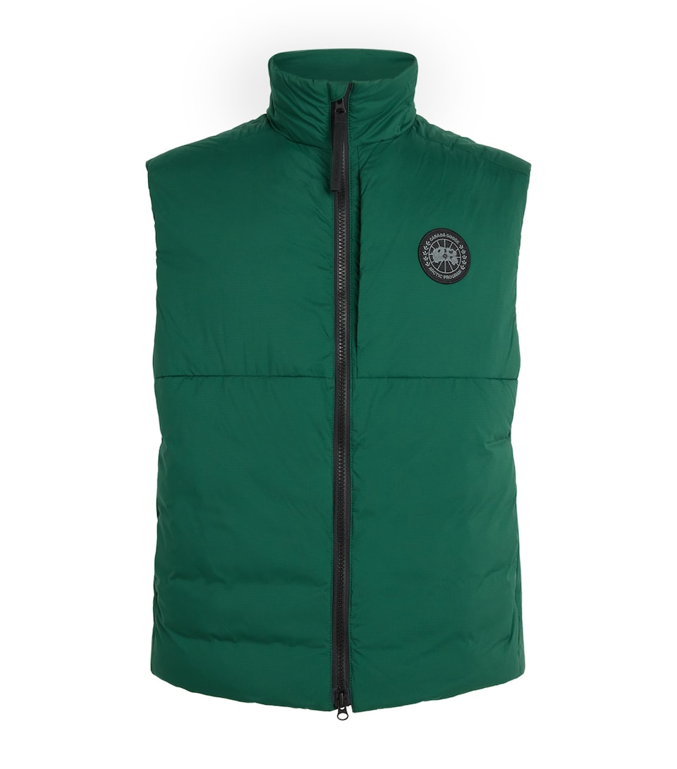 Canada Goose Mens Down Water-Repellent Packable Lodge Gilet Glade Green