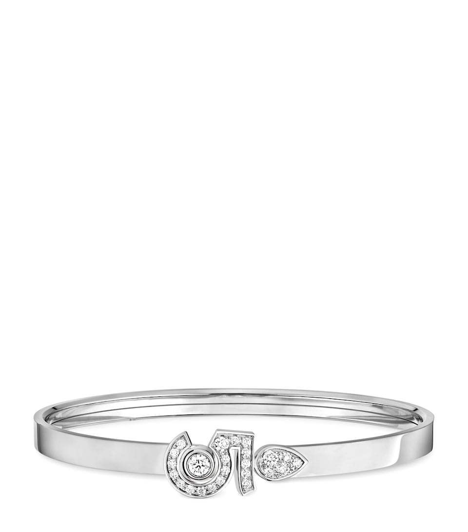 Yellow Gold and Diamond Eternal N°5 Bangle