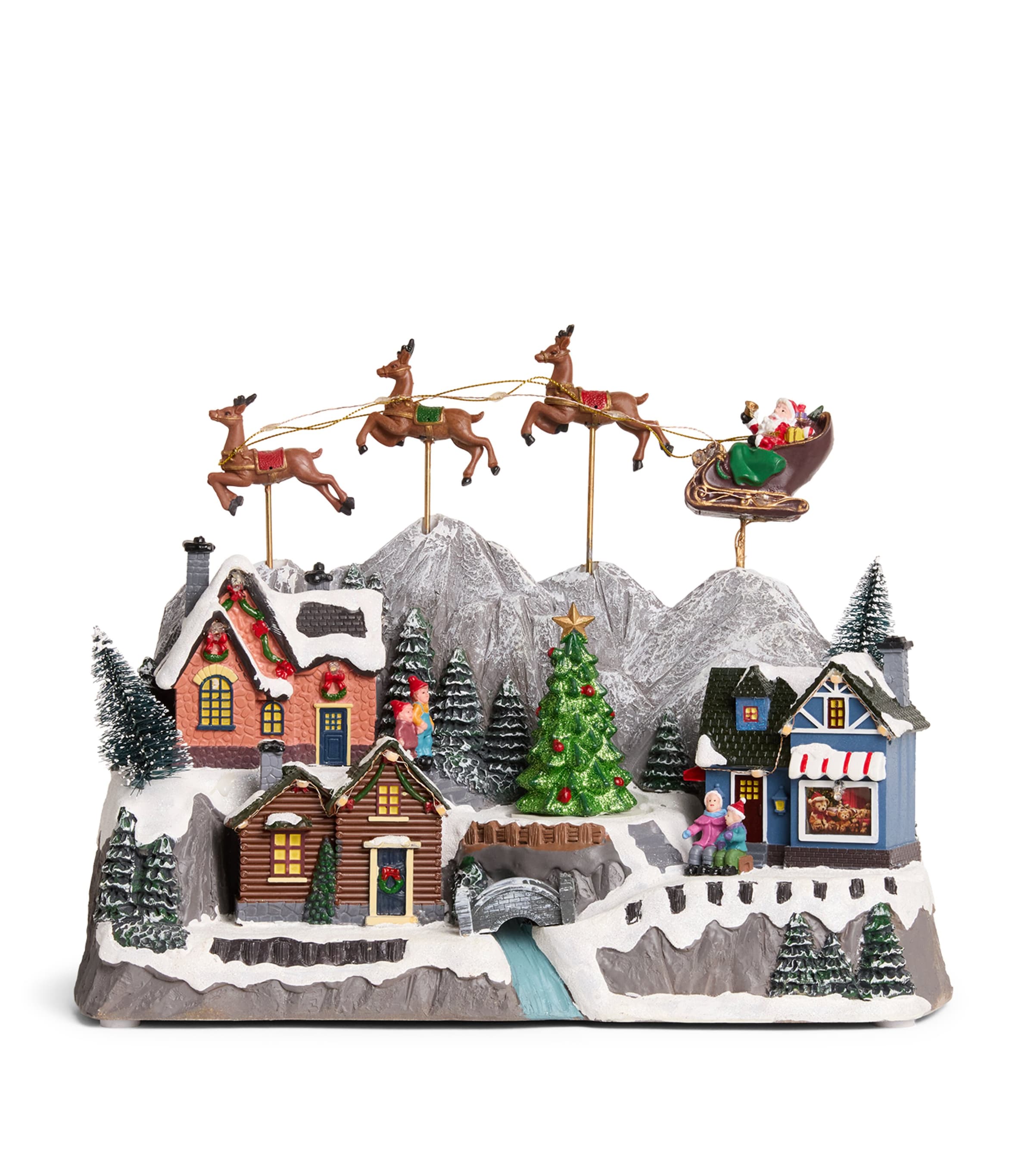 Harrods Village LED Scene Ornament Colours/multi