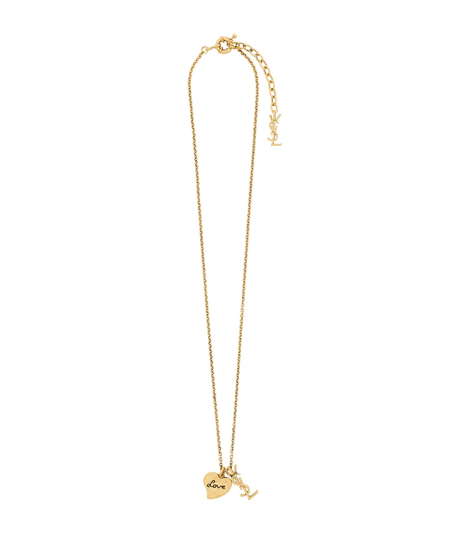 Saint Laurent Cassandre Heart Necklace