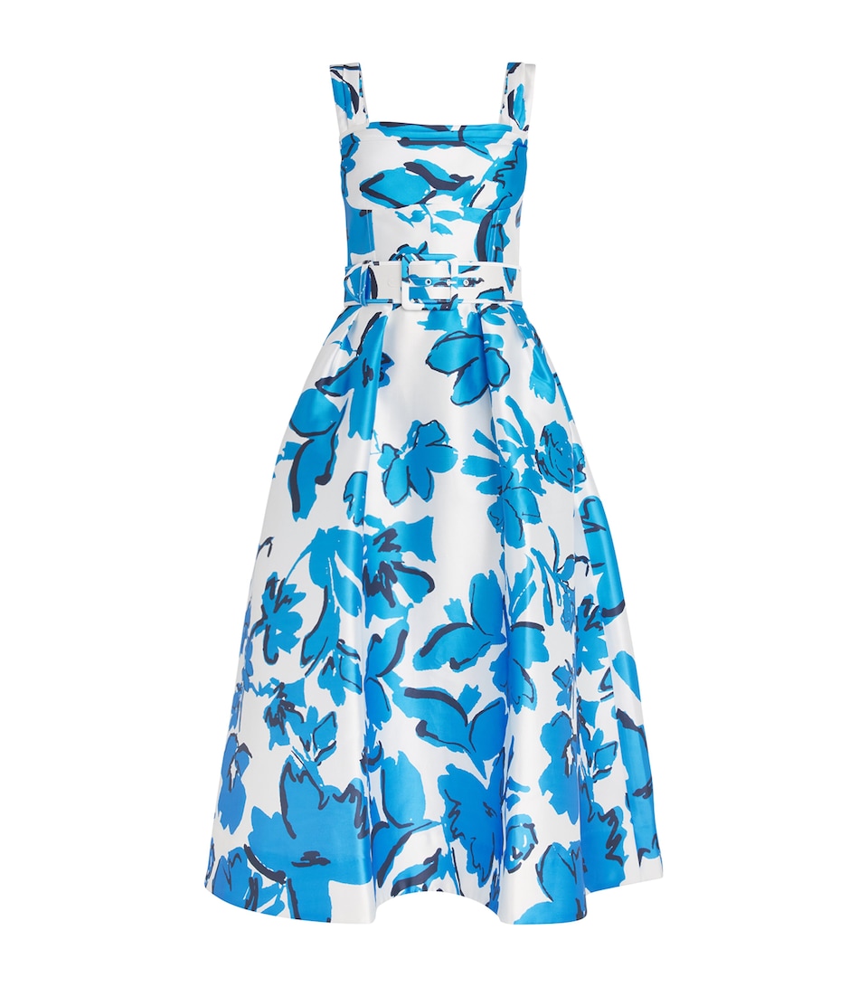 Belted Sapphira Midi Dress