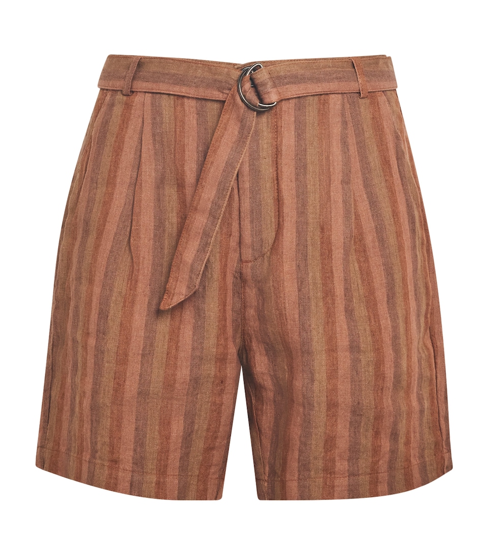 Linen Stripe Garrison Shorts