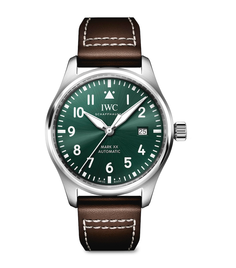 IWC Schaffhausen Stainless Steel Pilot's Watch Mark XX 40mm Green