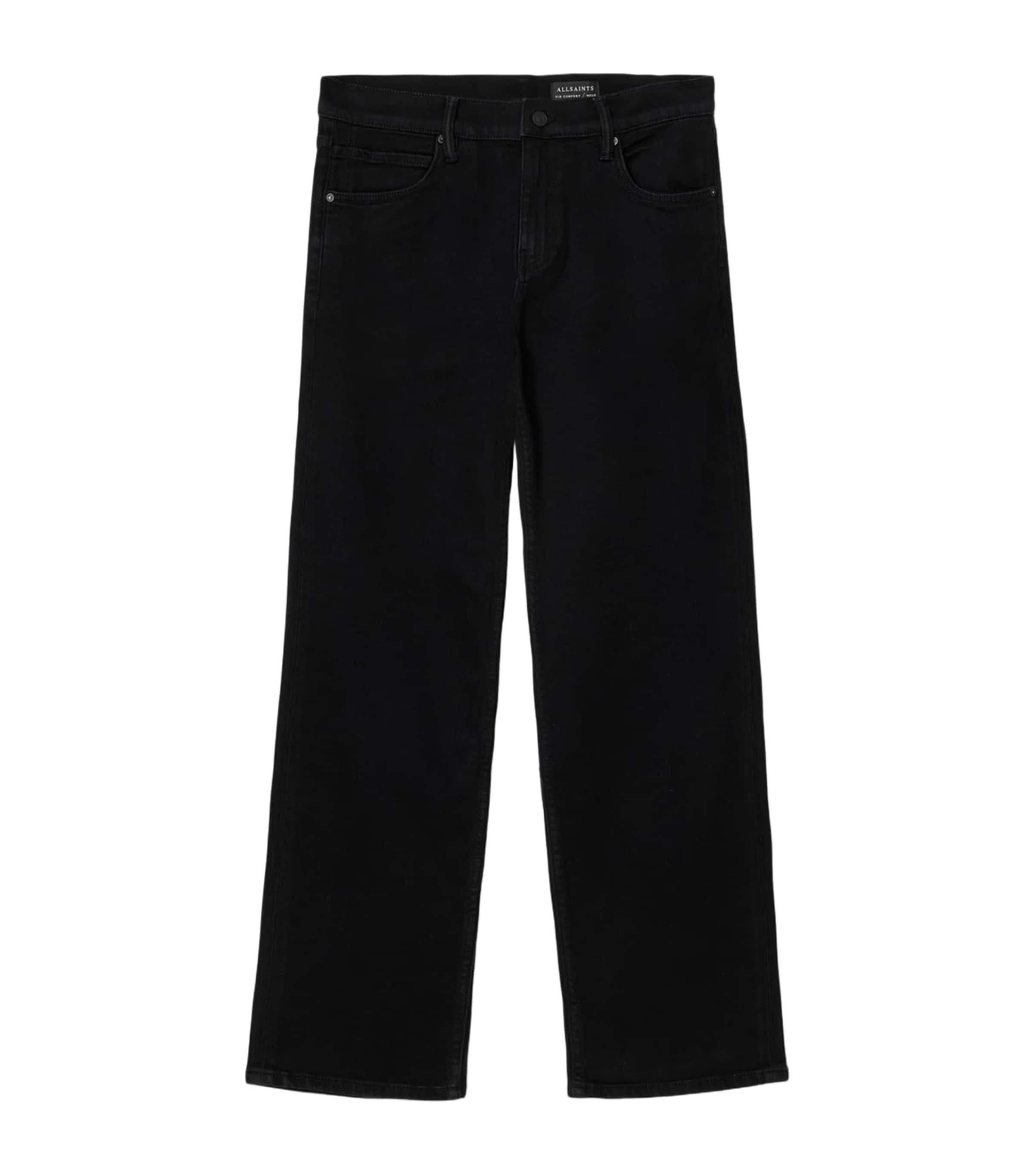 AllSaints Mens Sid Comfort Jeans Jet Black