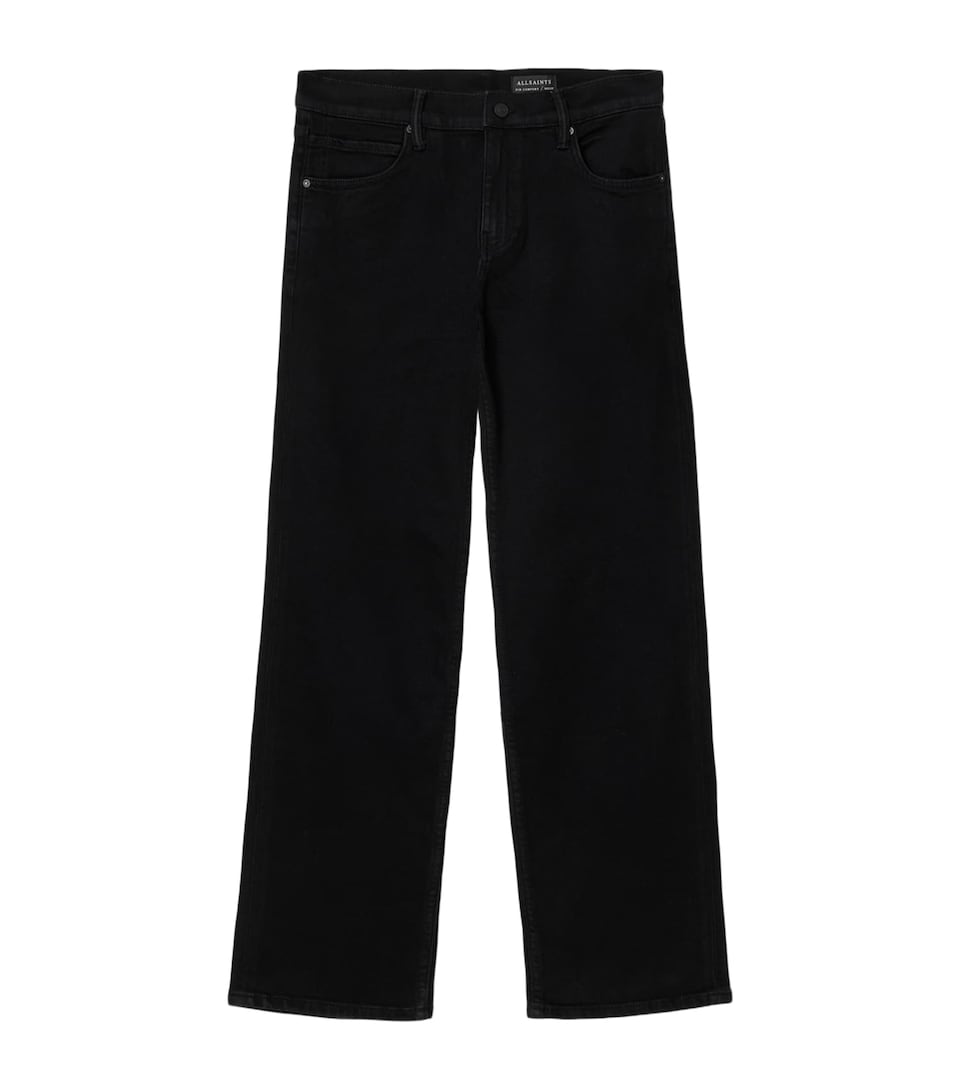 AllSaints Mens Sid Comfort Jeans Jet Black