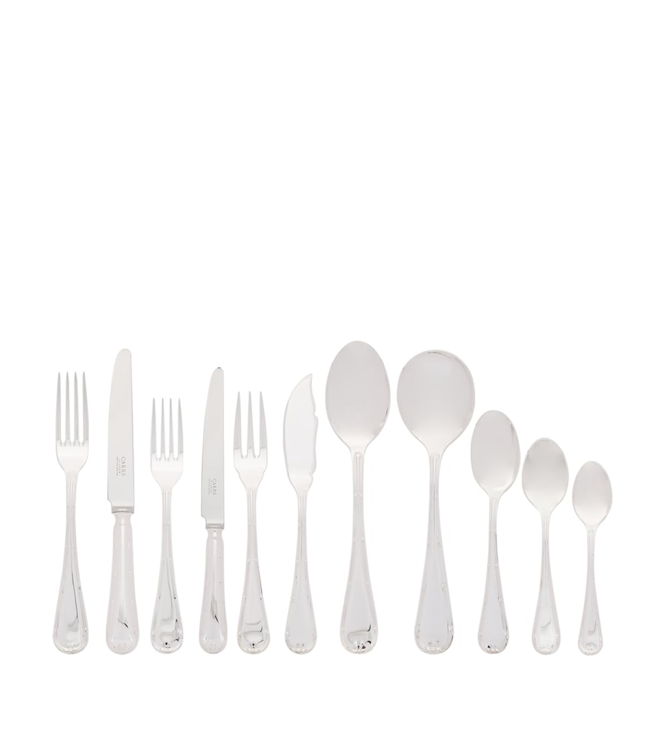 English Reed and Ribbon Silver-Plated 84-Piece Set
