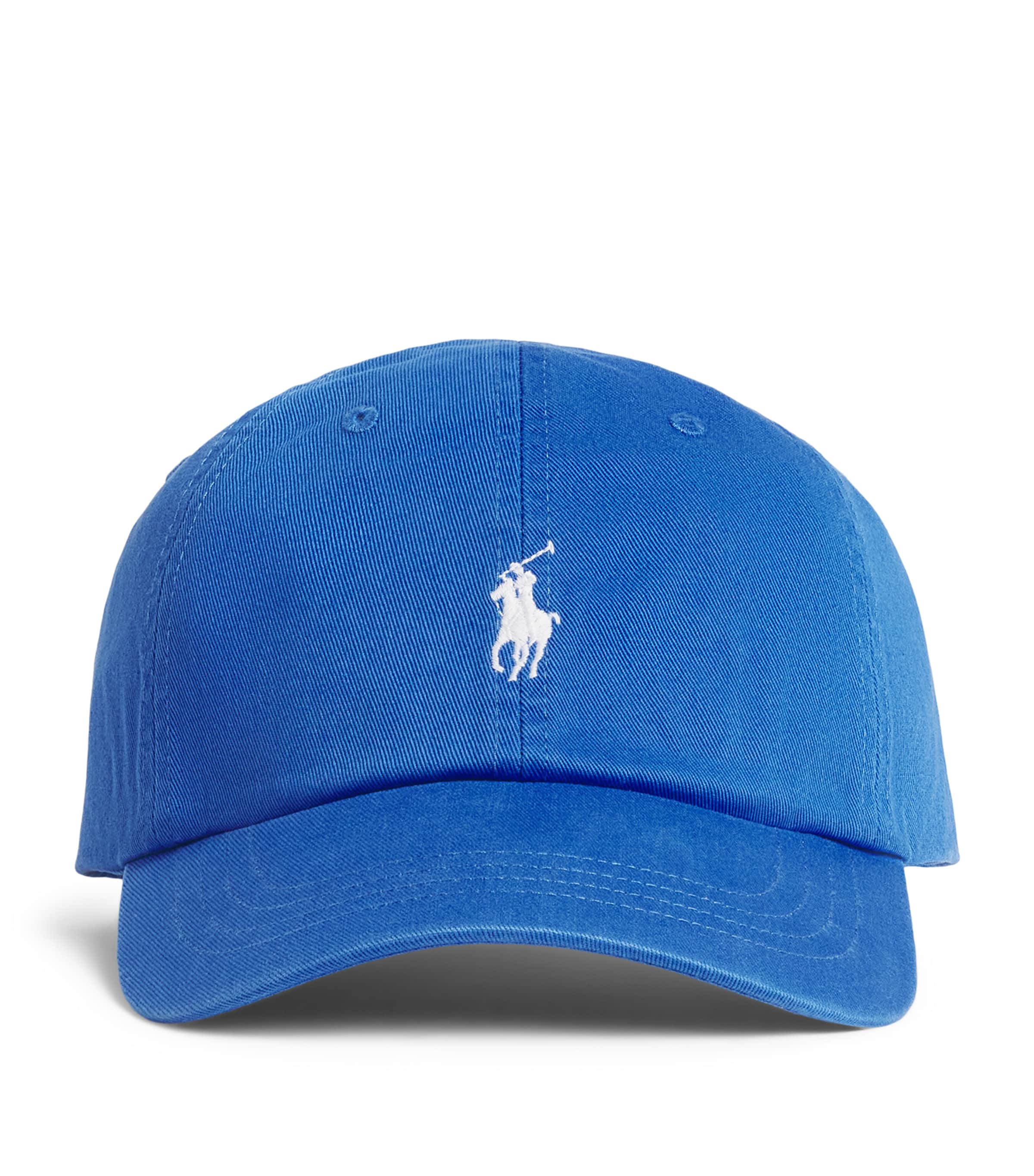 Polo Ralph Lauren Cotton Logo Baseball Cap New Irs Blu W/wht Pp