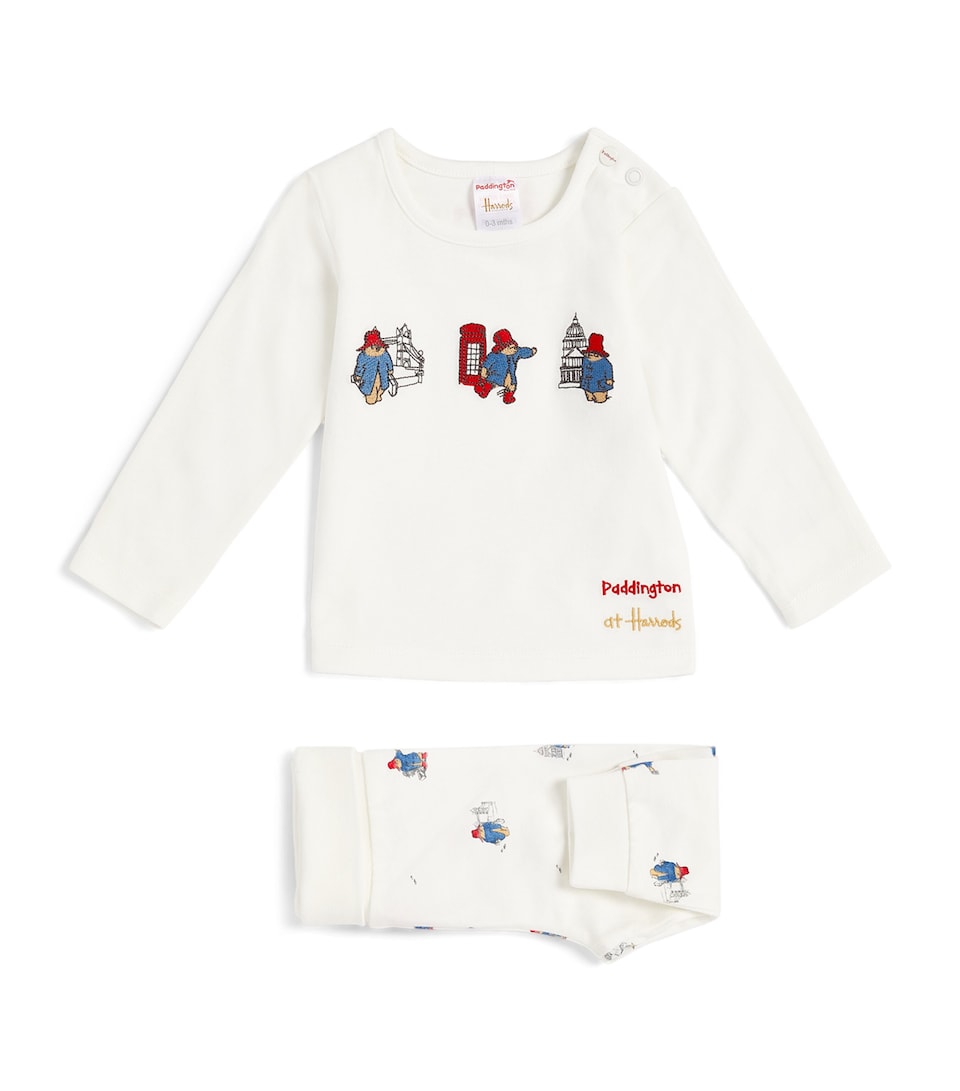 Harrods Paddington Top and Trousers Set White
