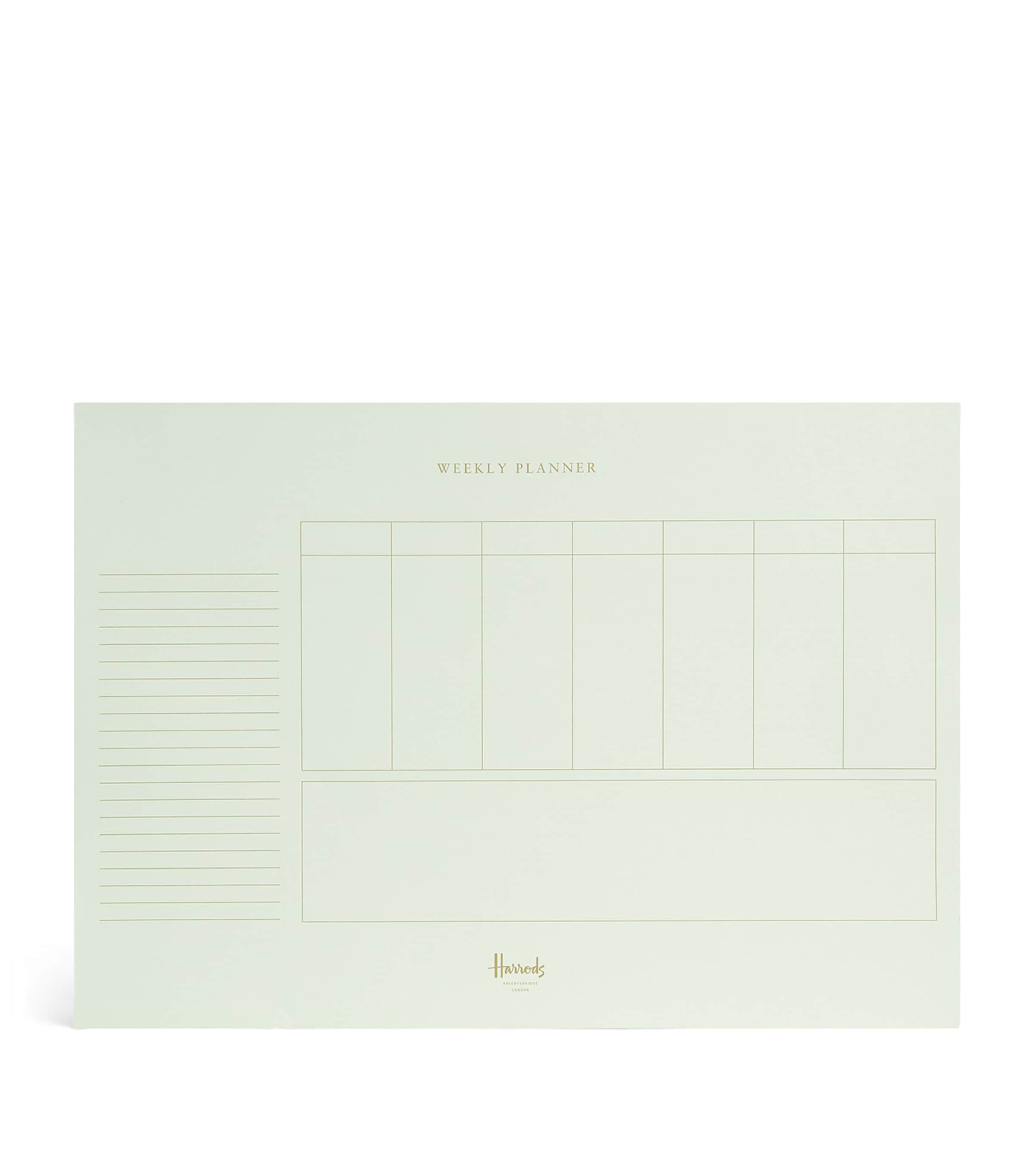 Harrods A4 Weekly Planner