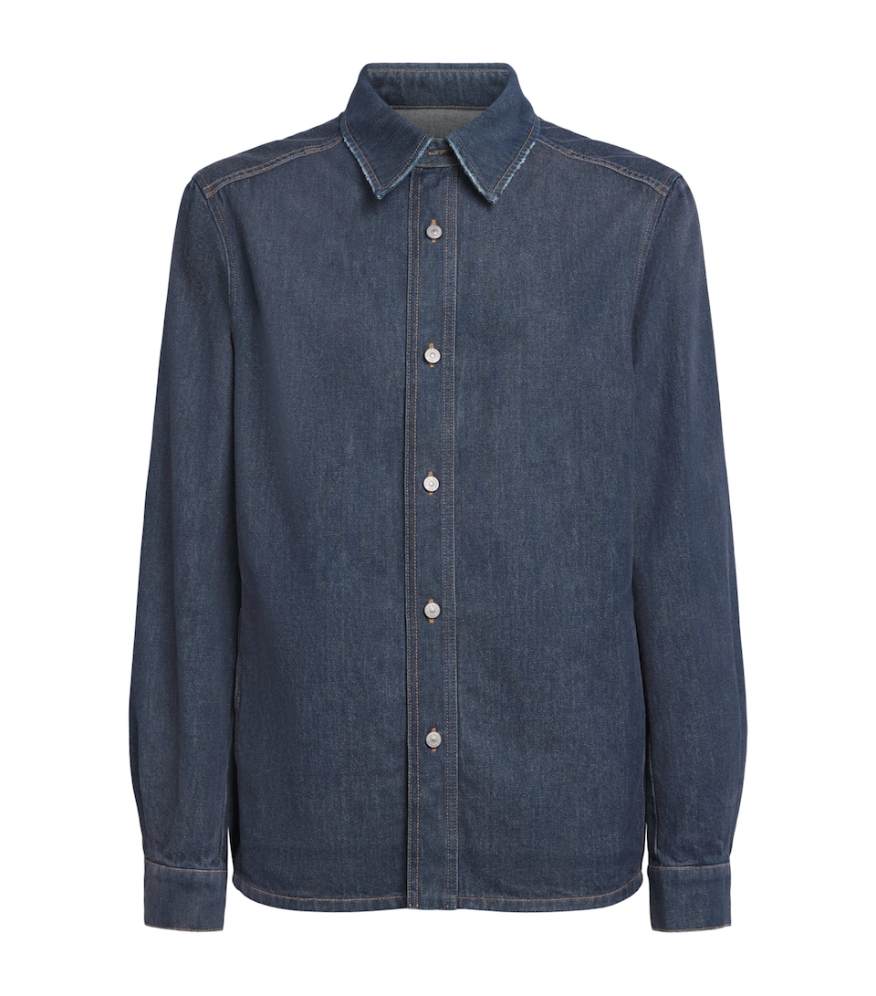 MM6 Maison Margiela Mens Denim Overshirt Blue