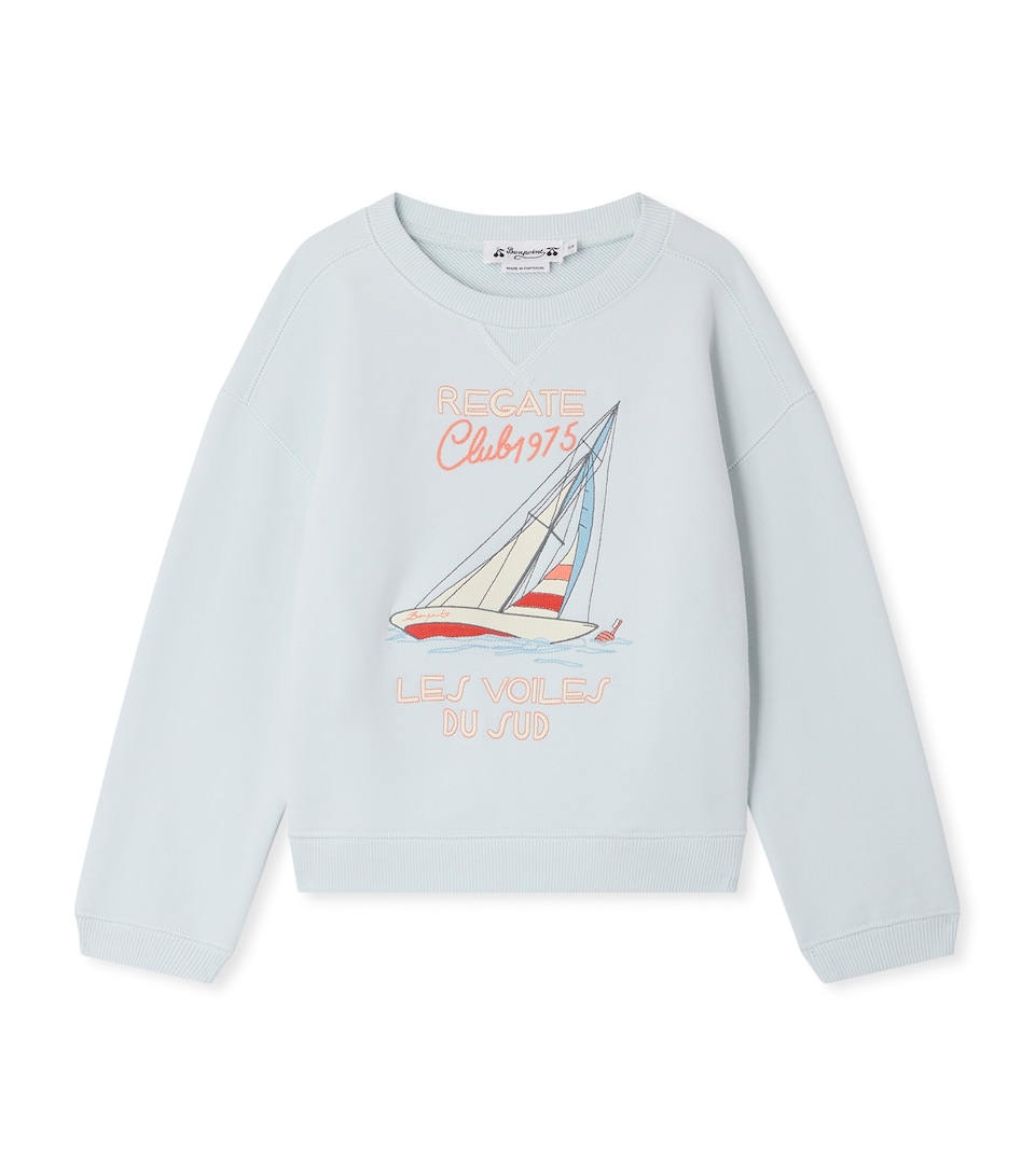 Bonpoint Regatta Erol Sweatshirt (10-14 Years) Upb Bleu Aqua