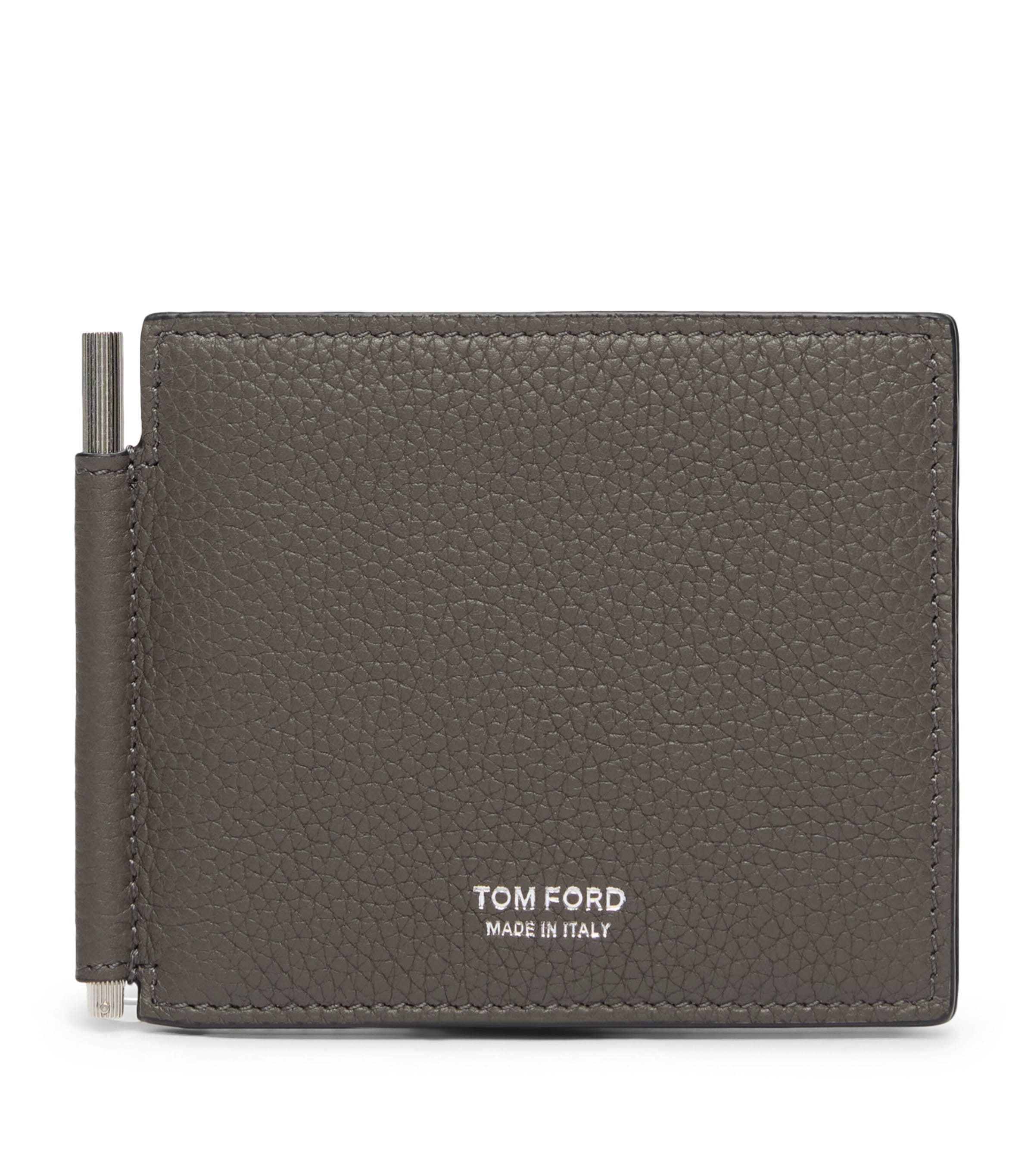 TOM FORD Grained Leather Money Clip Wallet Tbg