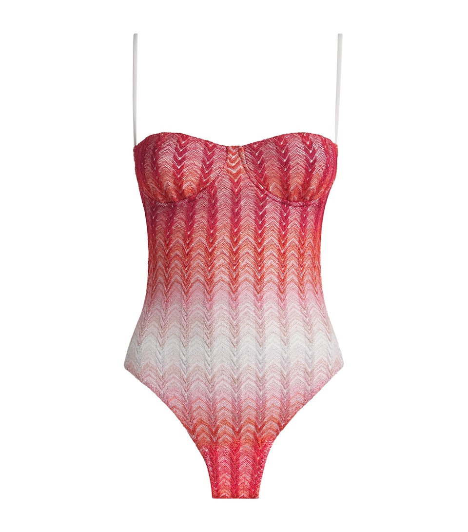 Ombré Zigzag Underwired Swimsuit