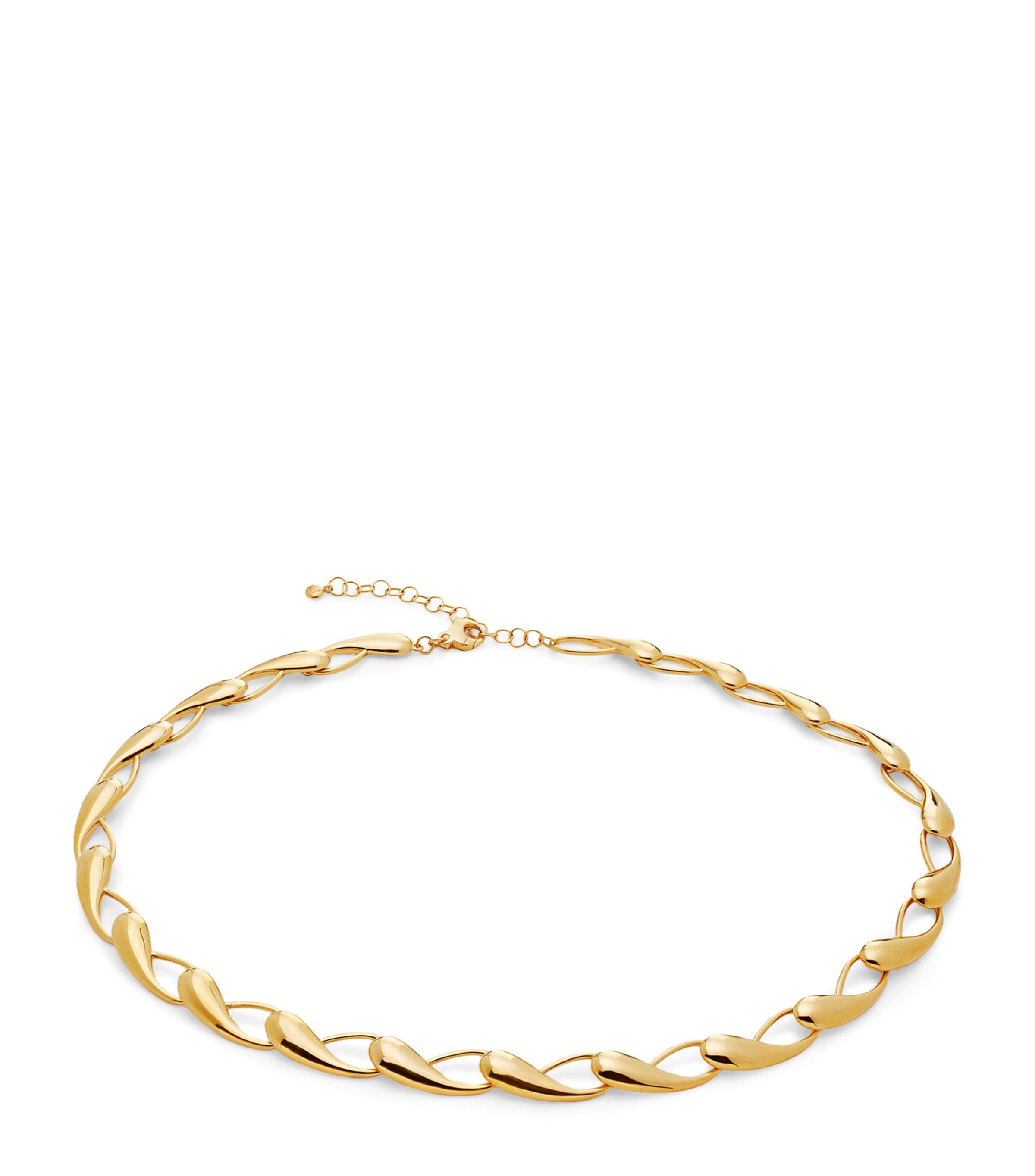Monica Vinader Gold Vermeil Nura Link Necklace Gold Vermeil