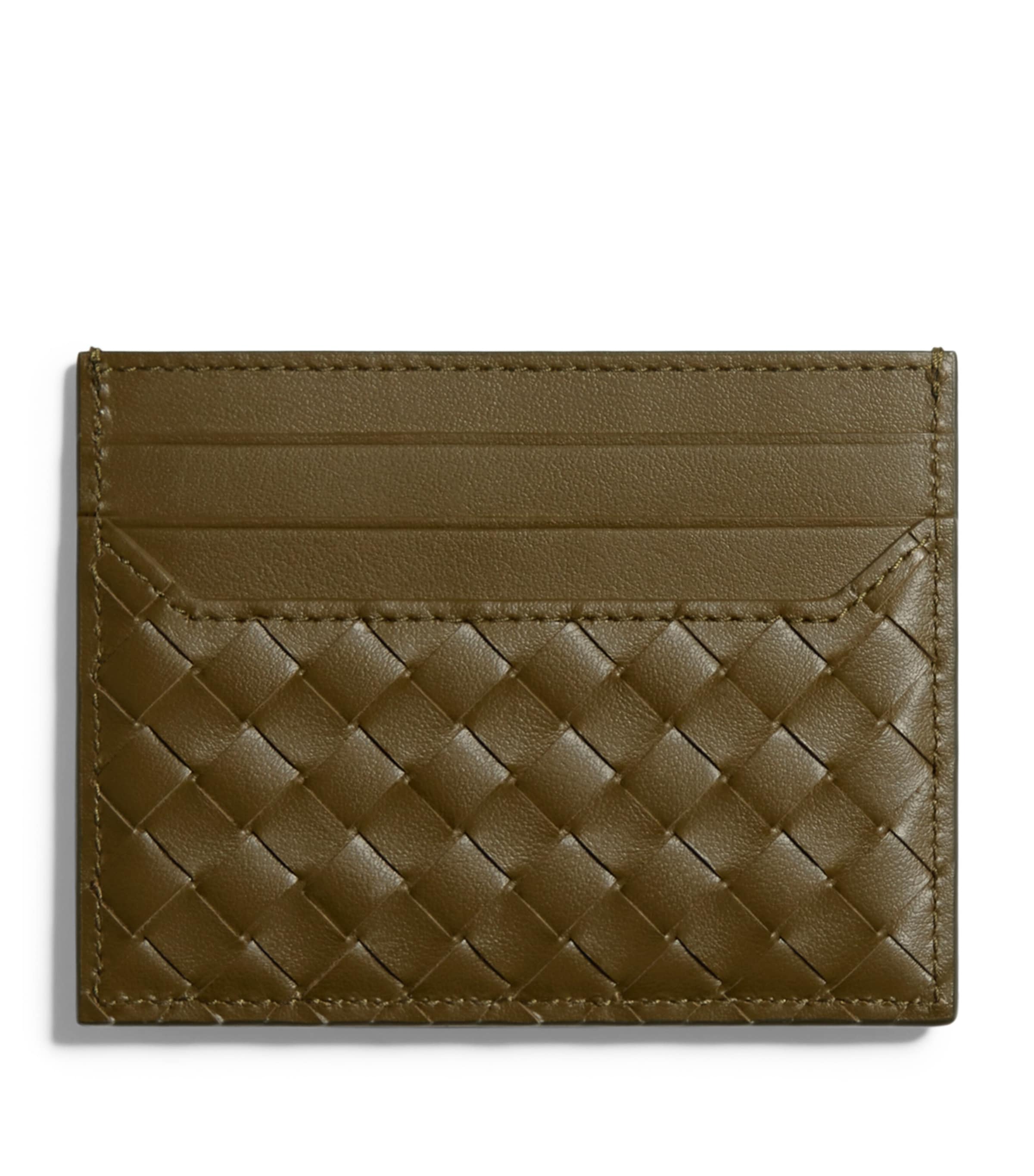 Bottega Veneta Leather Intrecciato Piccolo Card Holder