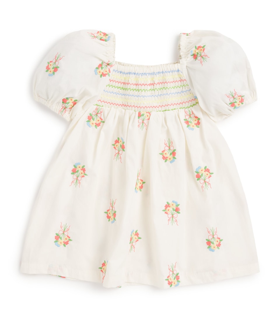 Cotton Embroidered Floral Dress (3-36 Months)