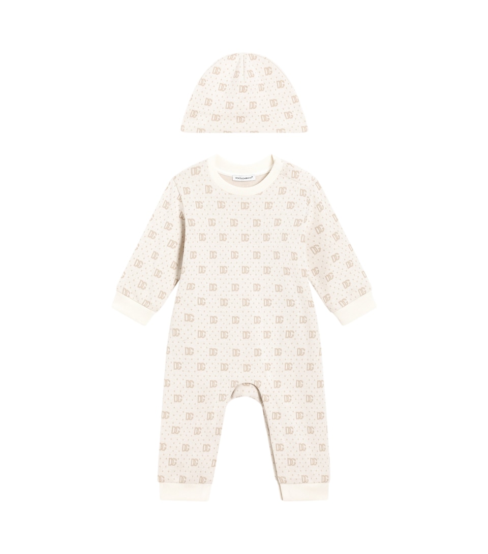 Logo Playsuit and Hat Set (0-24 Months)