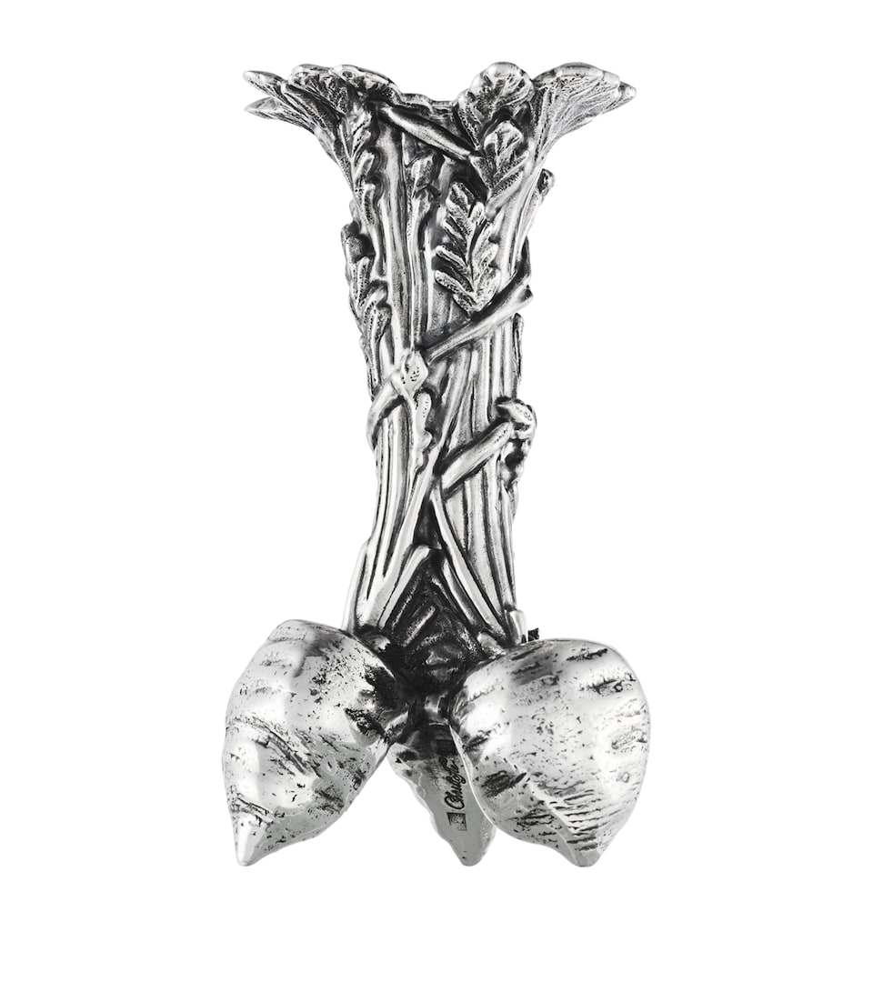 Christofle Silver-Plated Bunch Of Carrots Vase (10.5cm) Silver