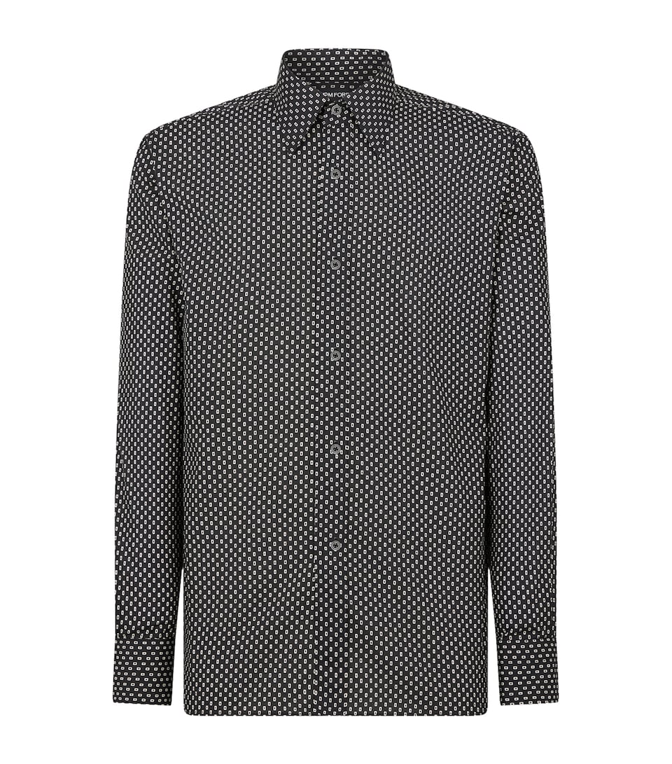 Cotton Voile Micro Pois Shirt