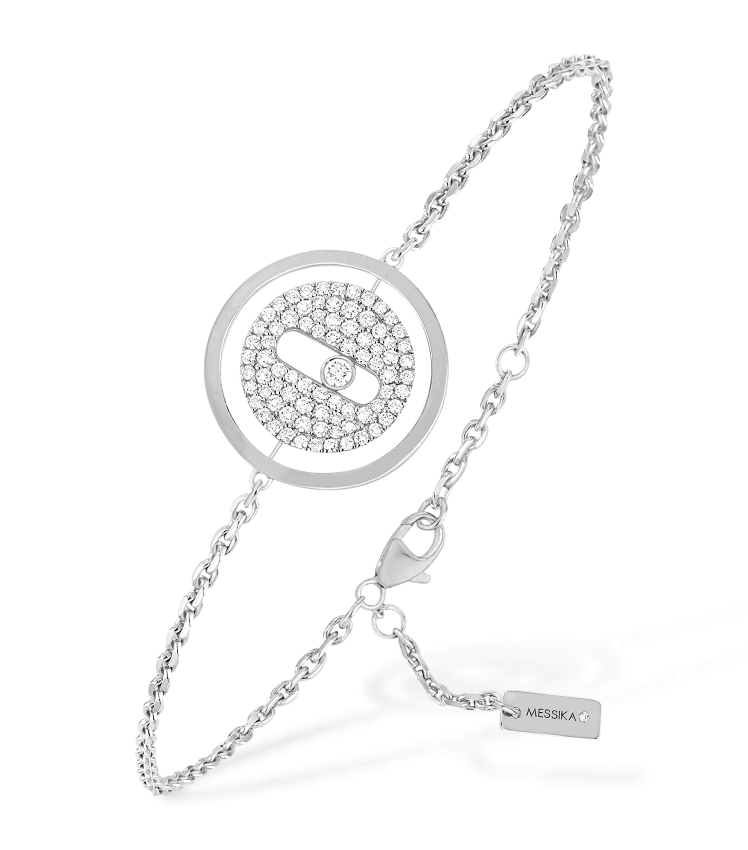 White Gold and Diamond Lucky Move Bracelet