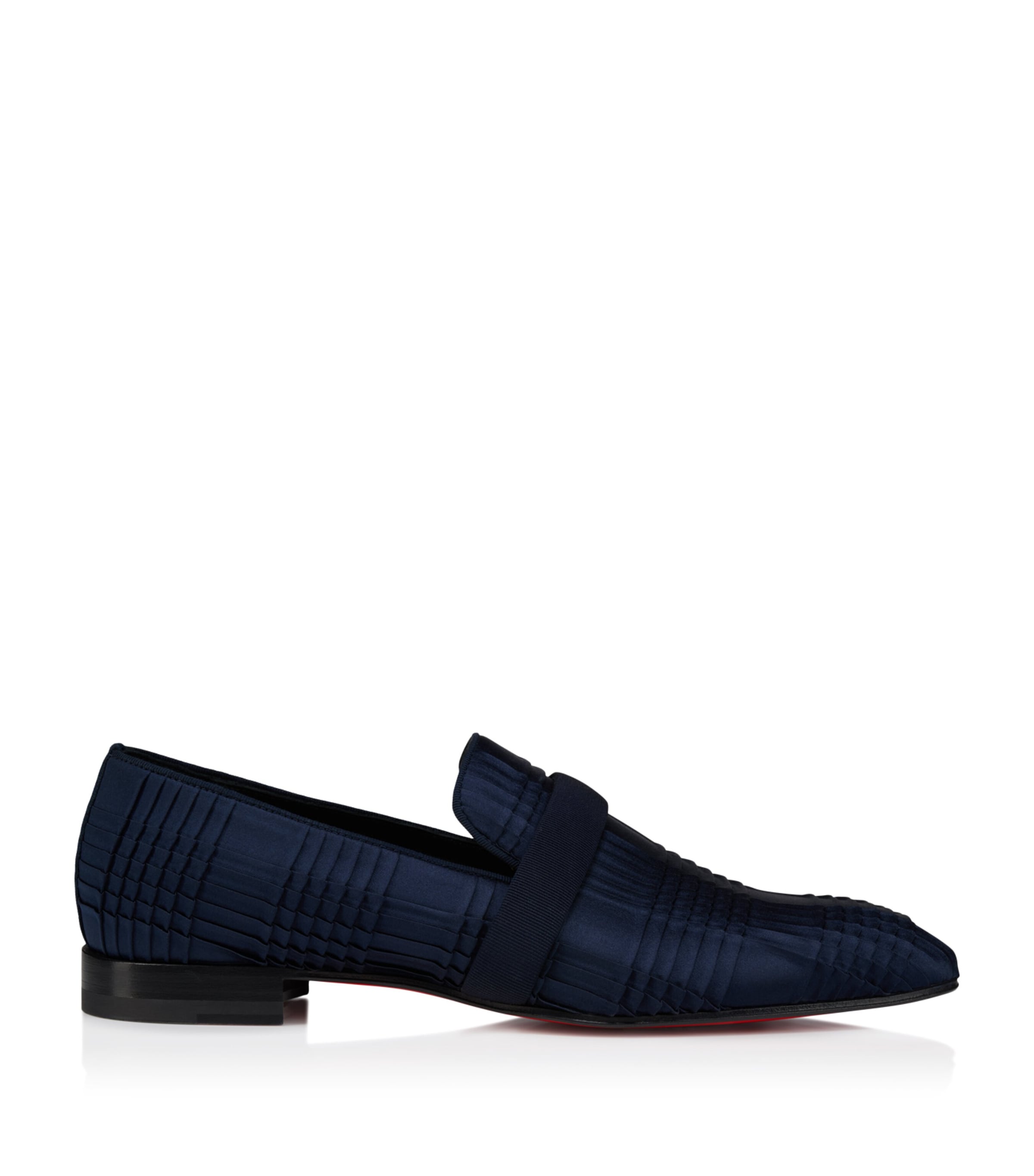 Christian Louboutin Dandydeco Satin Tartan Loafers
