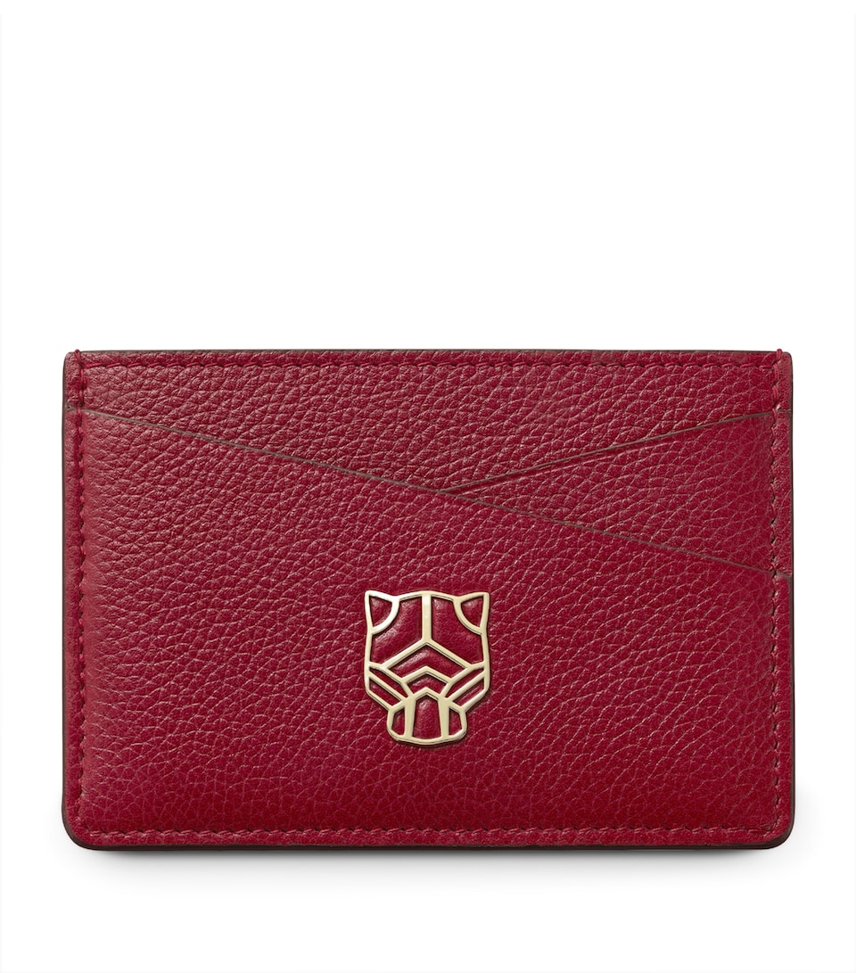 Leather Panthère de Cartier Card Holder