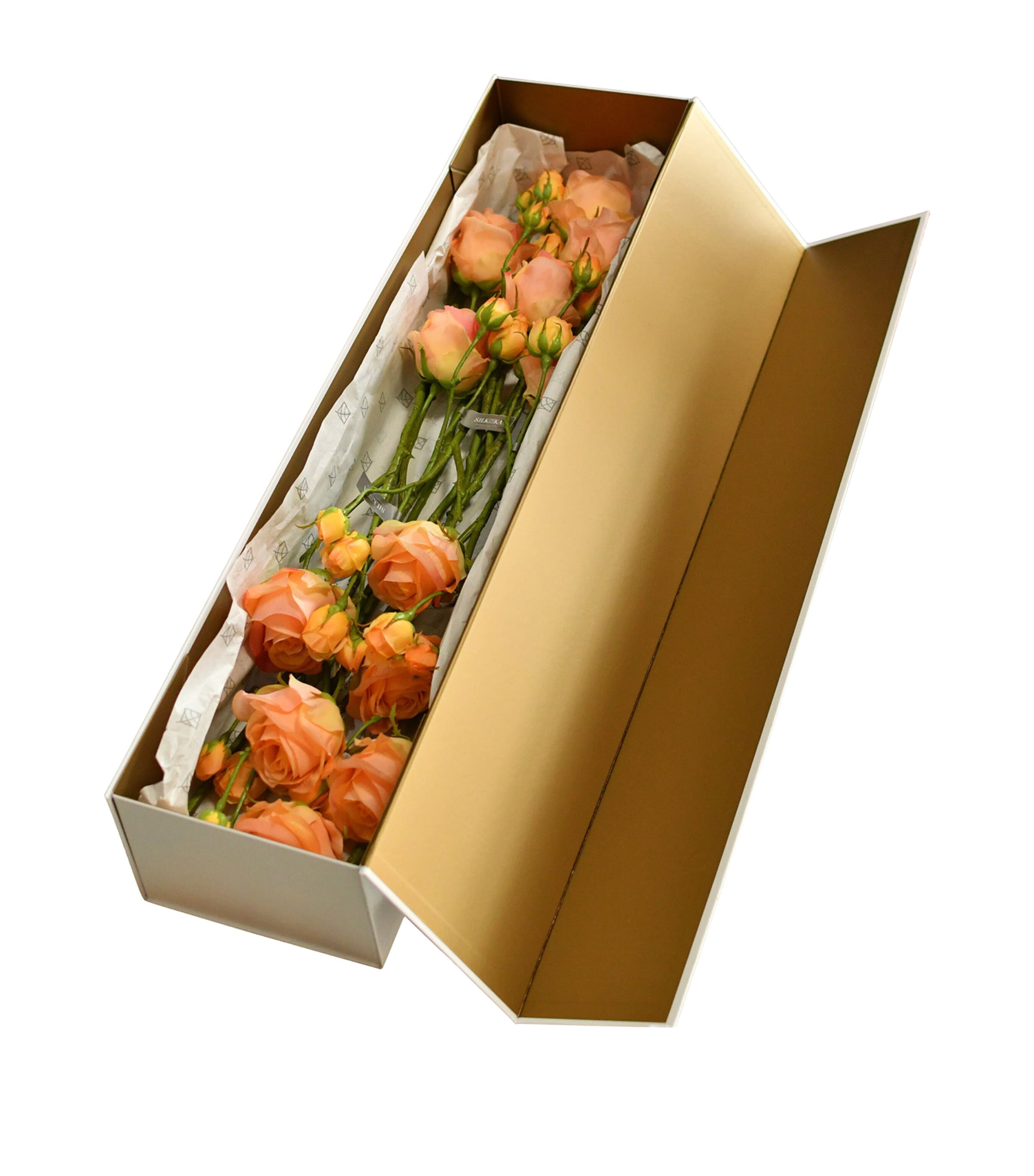 Silk-Ka Artificial Rose Flower Bouquet Yellow