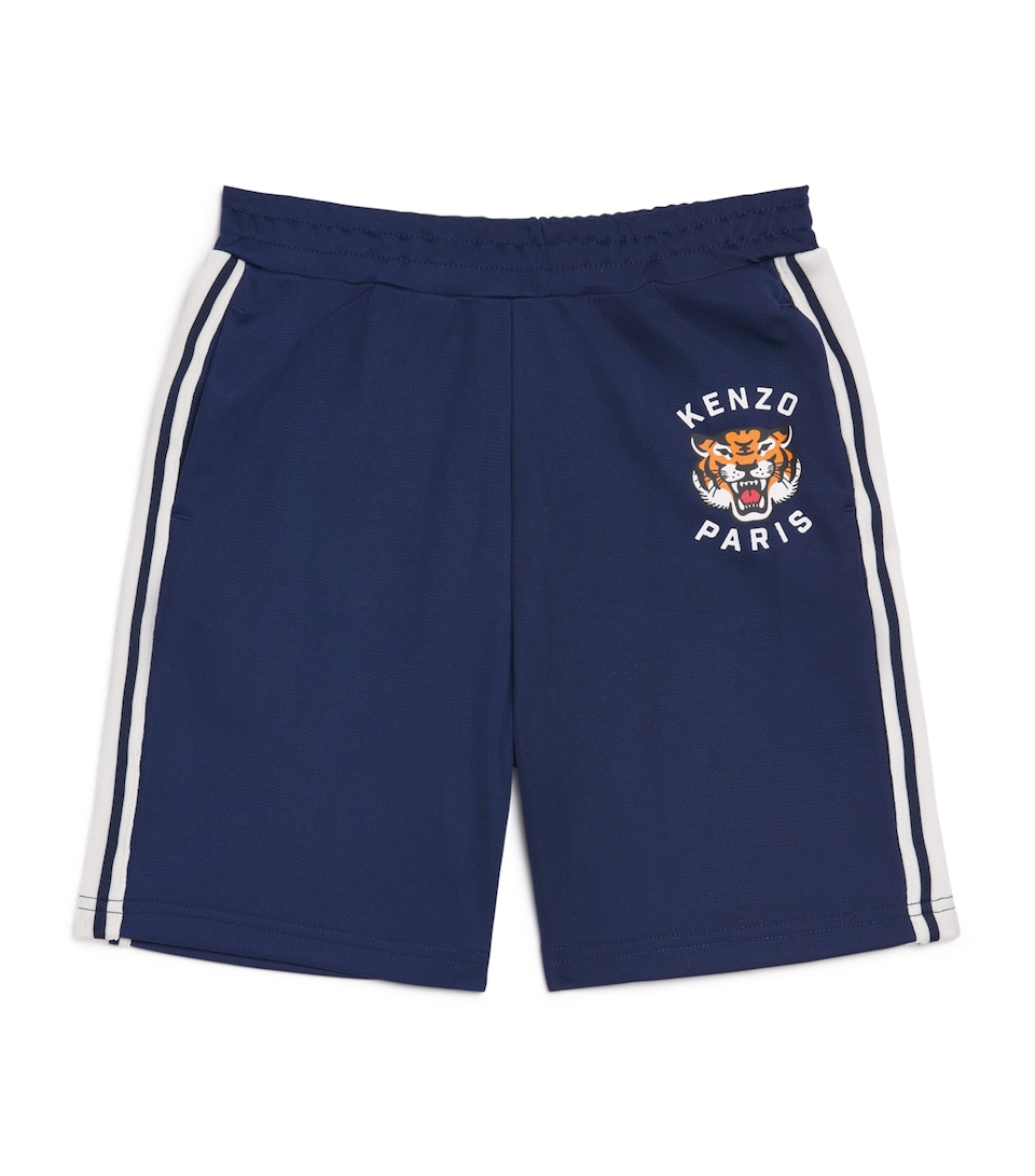 Stripe Tiger Logo Shorts (6-14 Years)