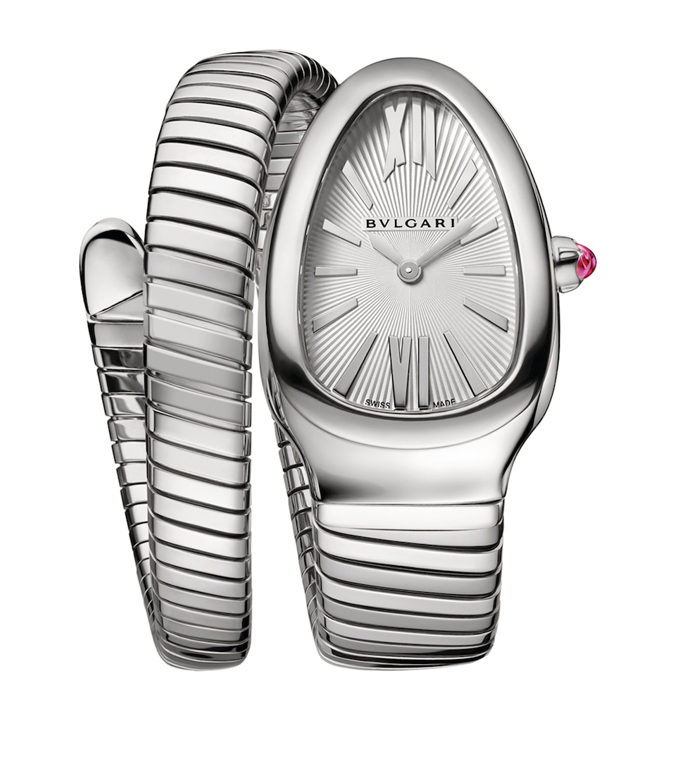 Stainless Steel Serpenti Tubogas Watch 35mm