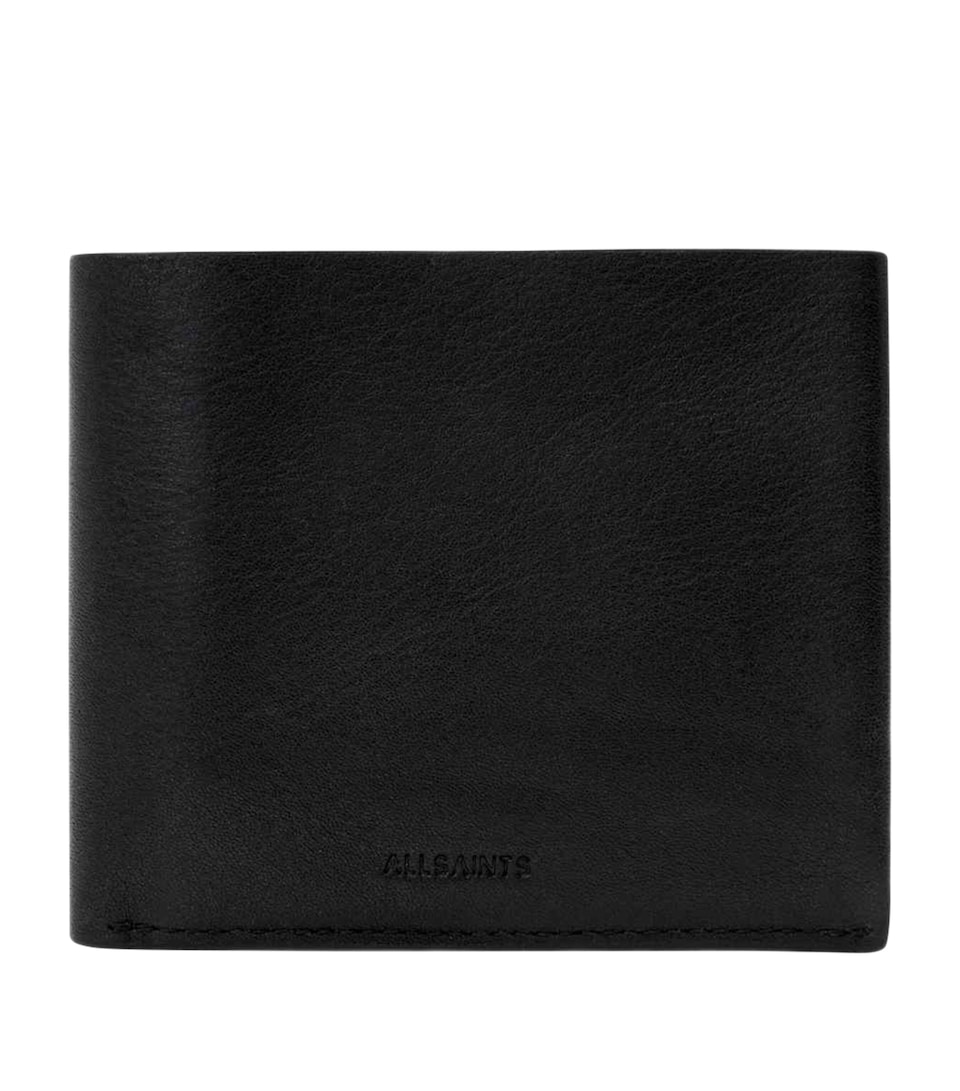 AllSaints Leather Axis Wallet Black