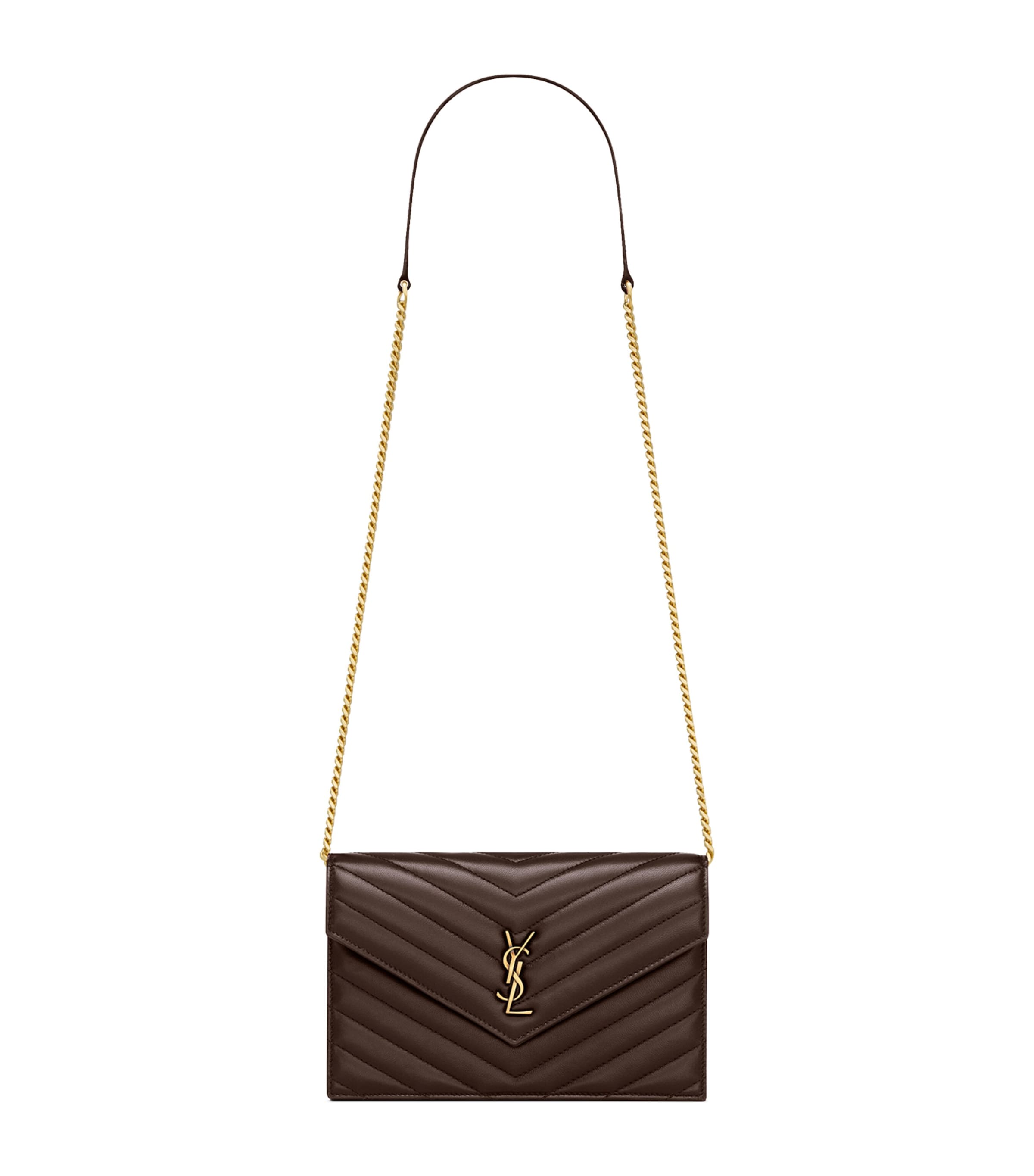 Saint Laurent Cassandre Envelope Chain Wallet