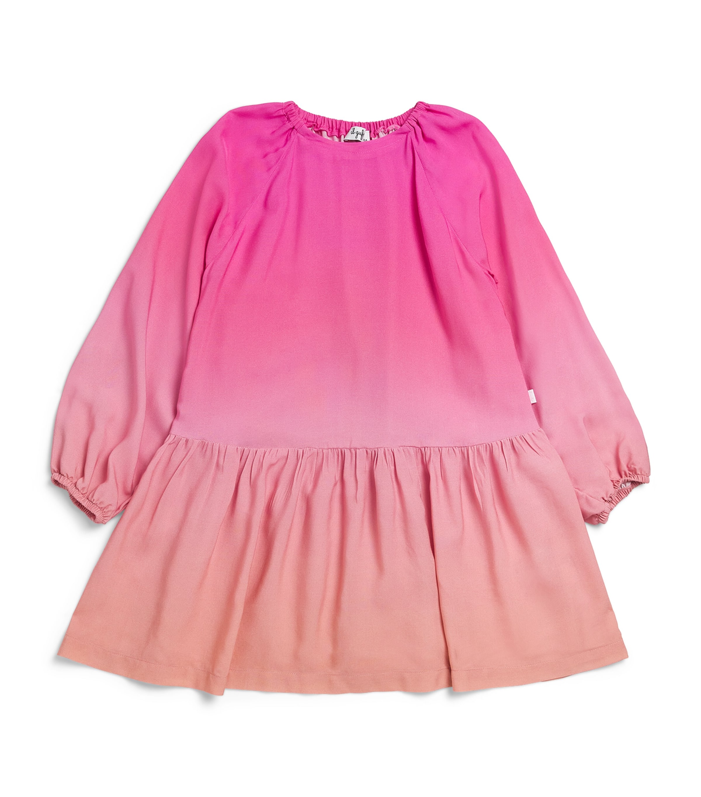 Gradient Long-Sleeve Dress (2-14 Years)