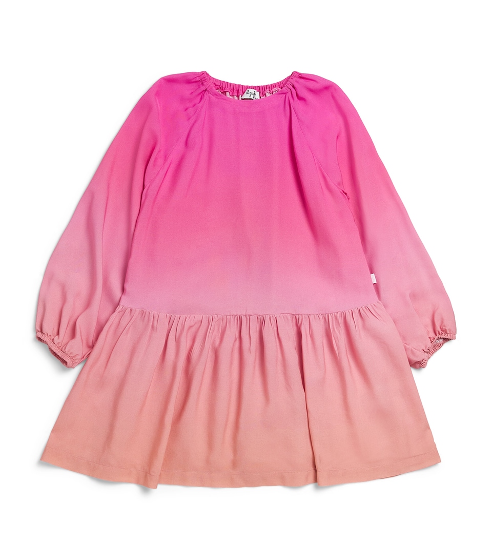Gradient Long-Sleeve Dress (2-14 Years)