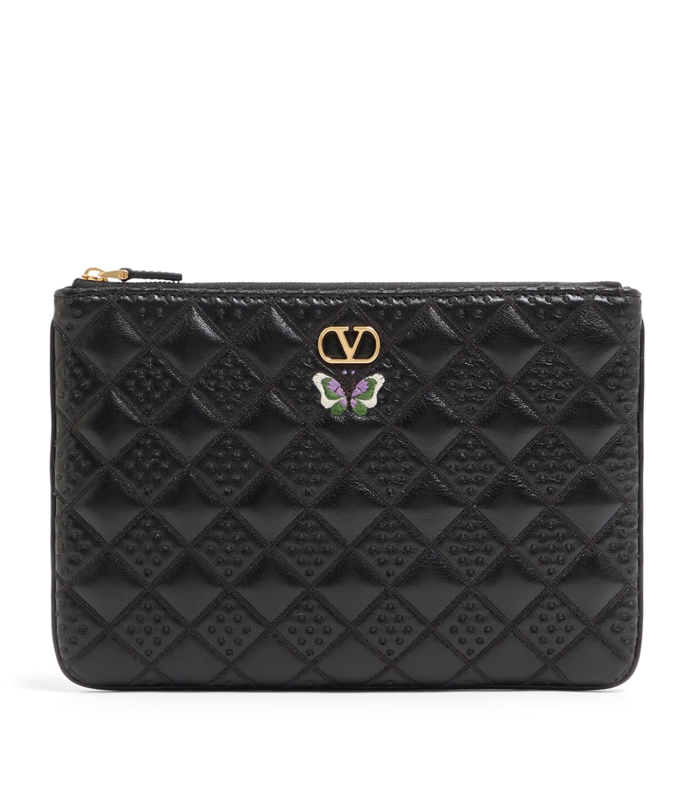 Valentino Garavani Medium Leather Flutterby Pouch