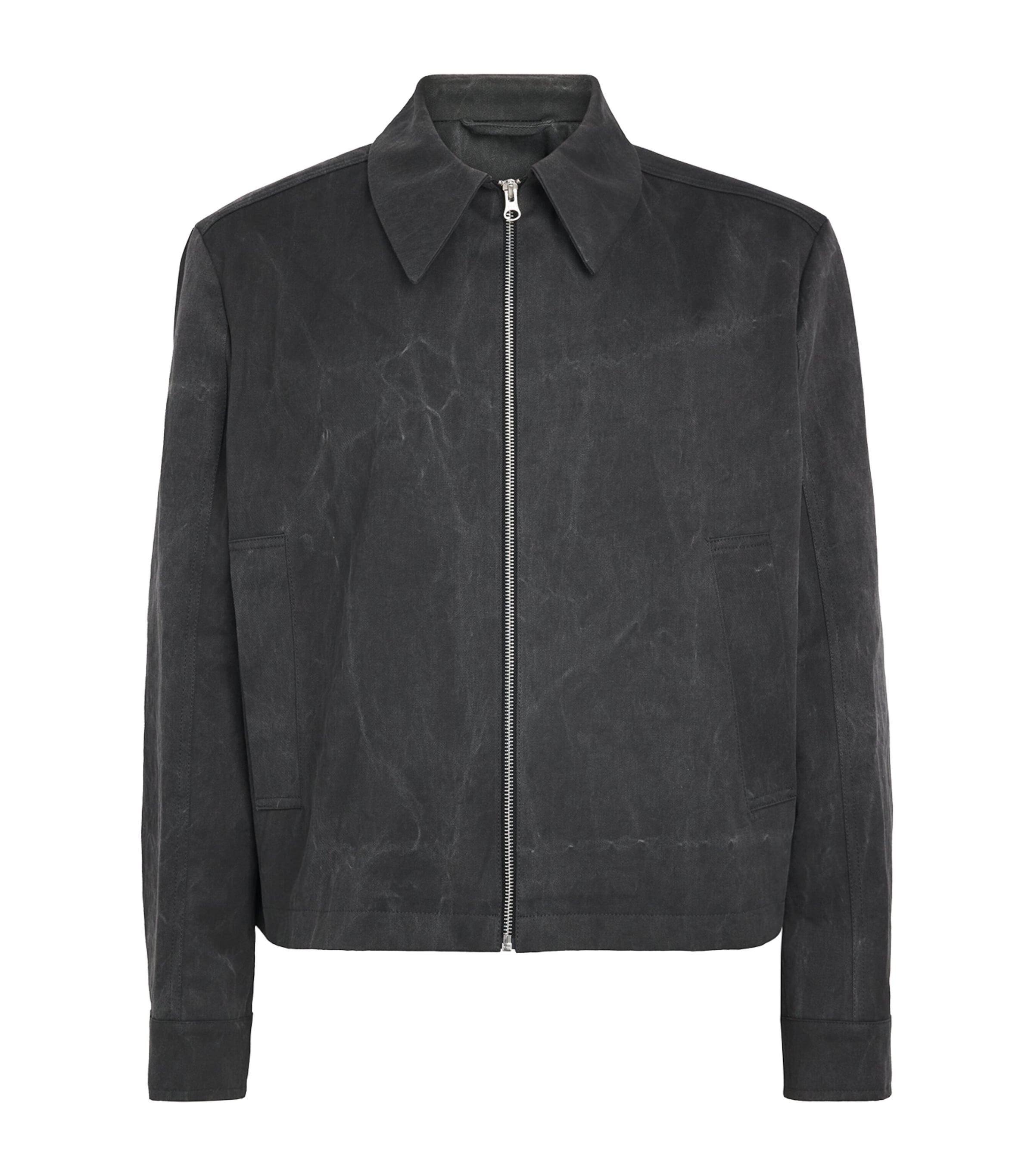 Séfr Mens Cotton Tazio Jacket Marble Charcoal