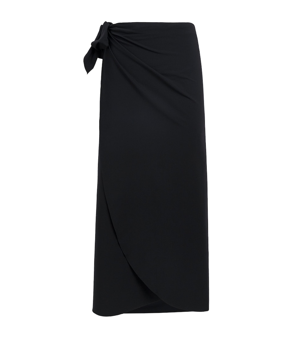 Hunza G Womens Long UPF50+ Sarong Black