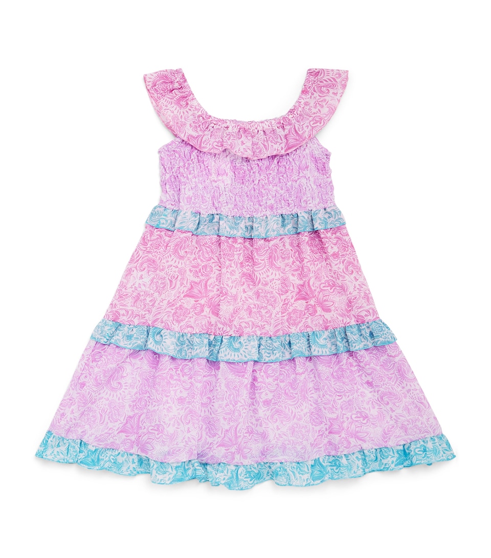 Paisley Print Shirred Dress (2-12 Years)