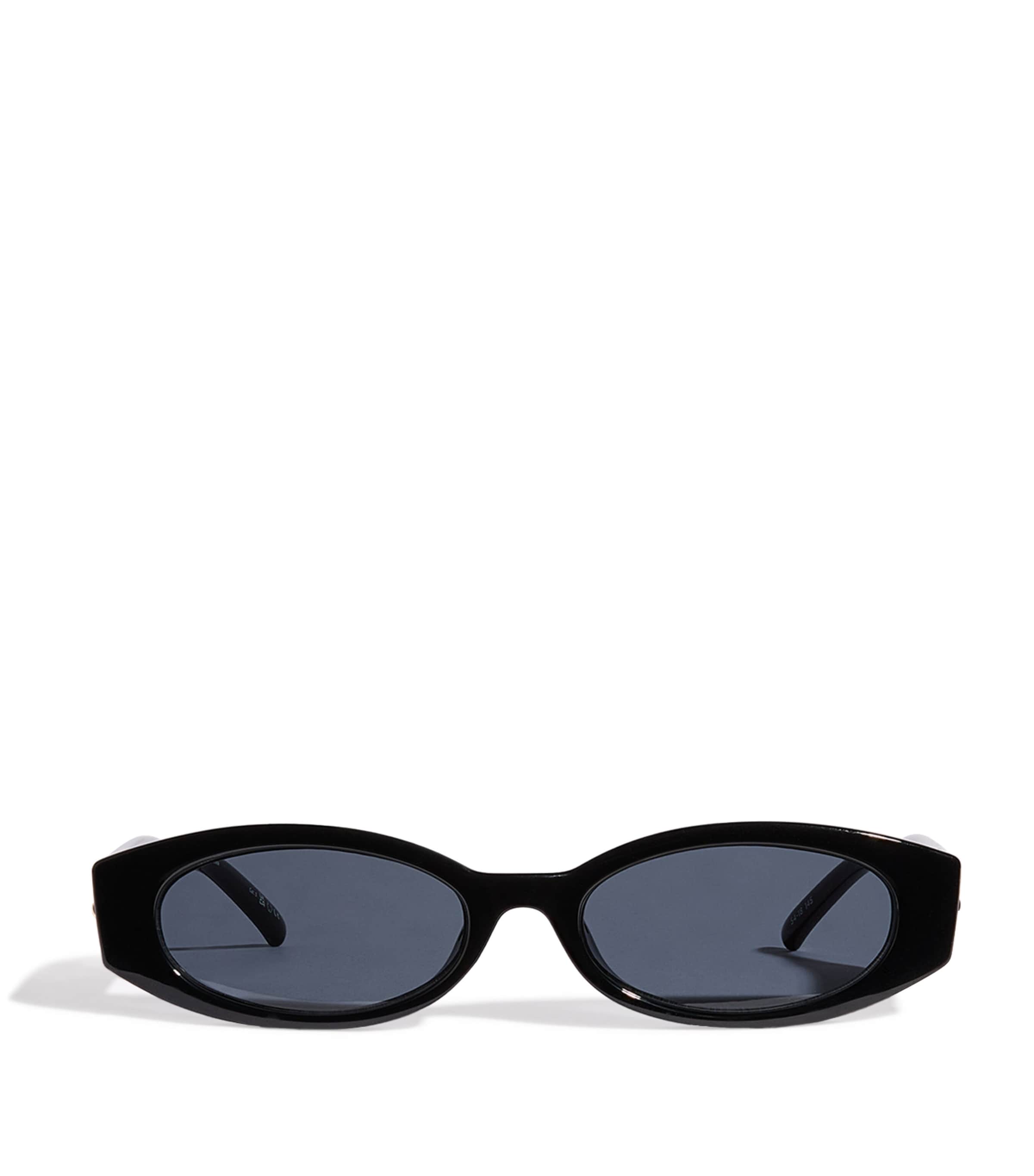 Le Specs Belladonna Slim Oval Sunglasses Blacksmoke Mono