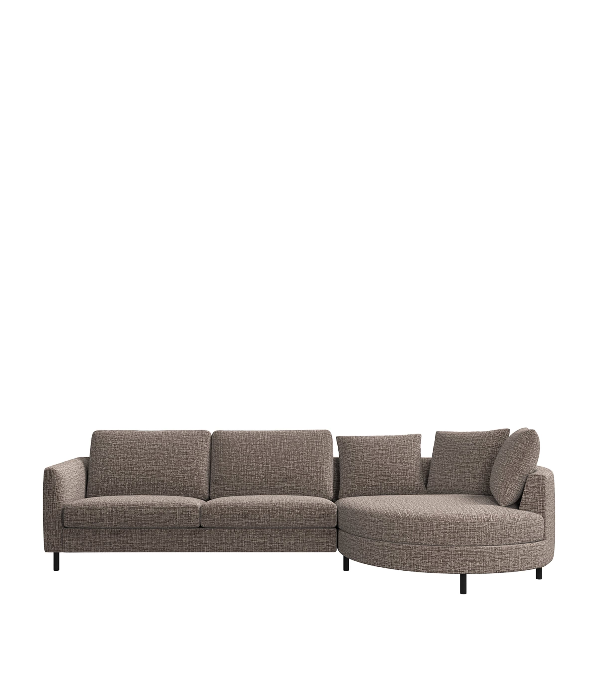 BoConcept Indivi Chaise Longue 4-Seater Sofa Brown