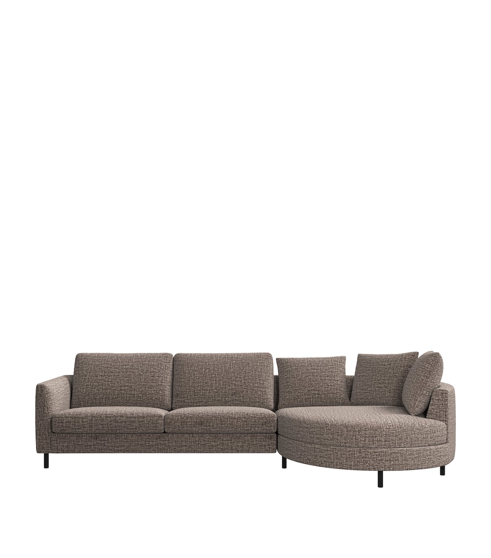 BoConcept Indivi Chaise Longue 4-Seater Sofa Brown