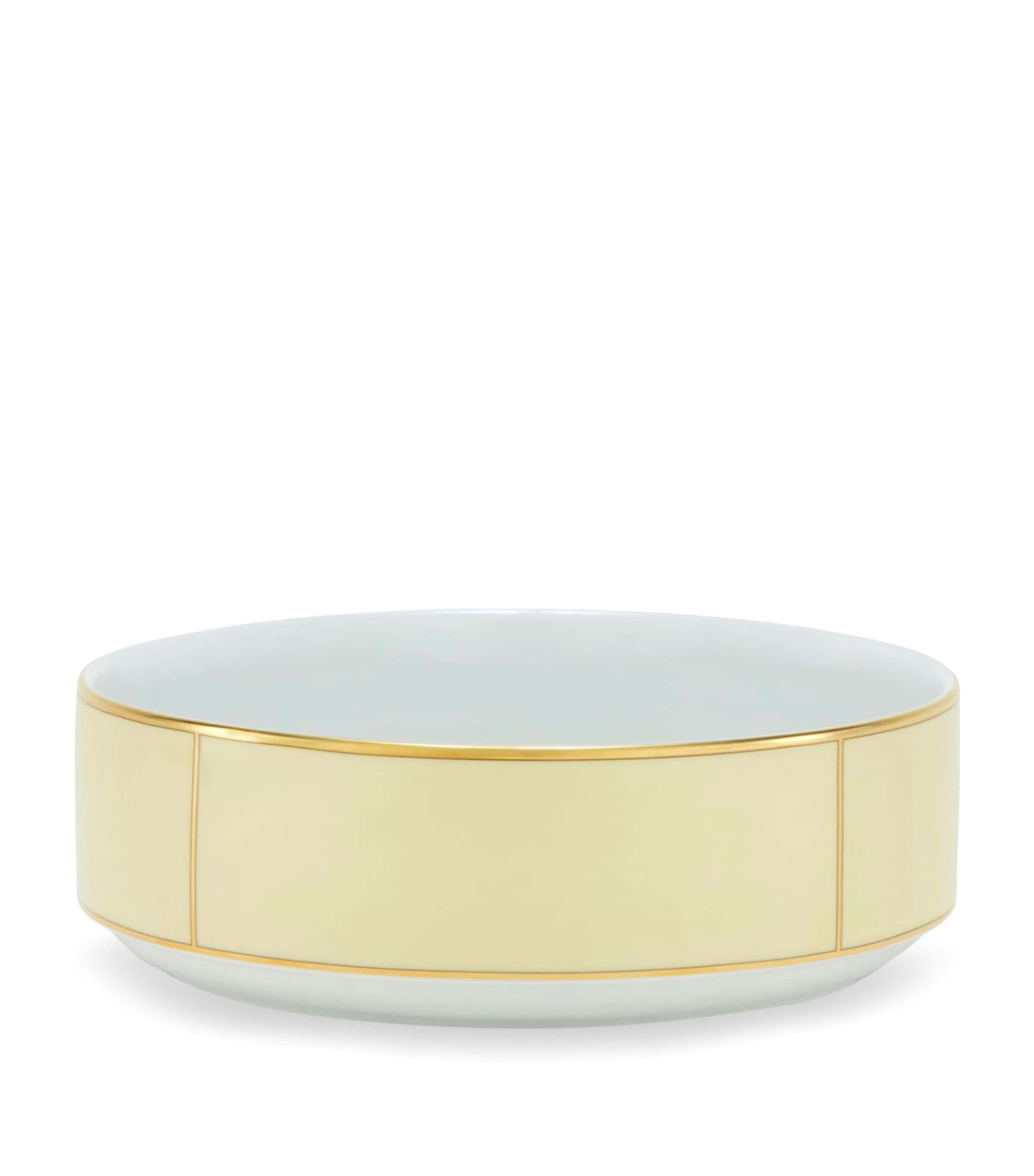 Porcelain Colonna Diva Giallo Salad Bowl (24cm)