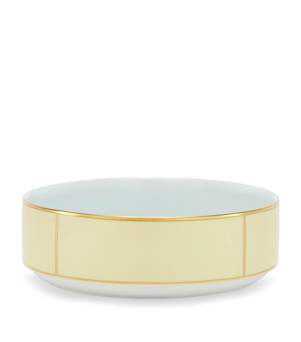 Porcelain Colonna Diva Giallo Salad Bowl (24cm)