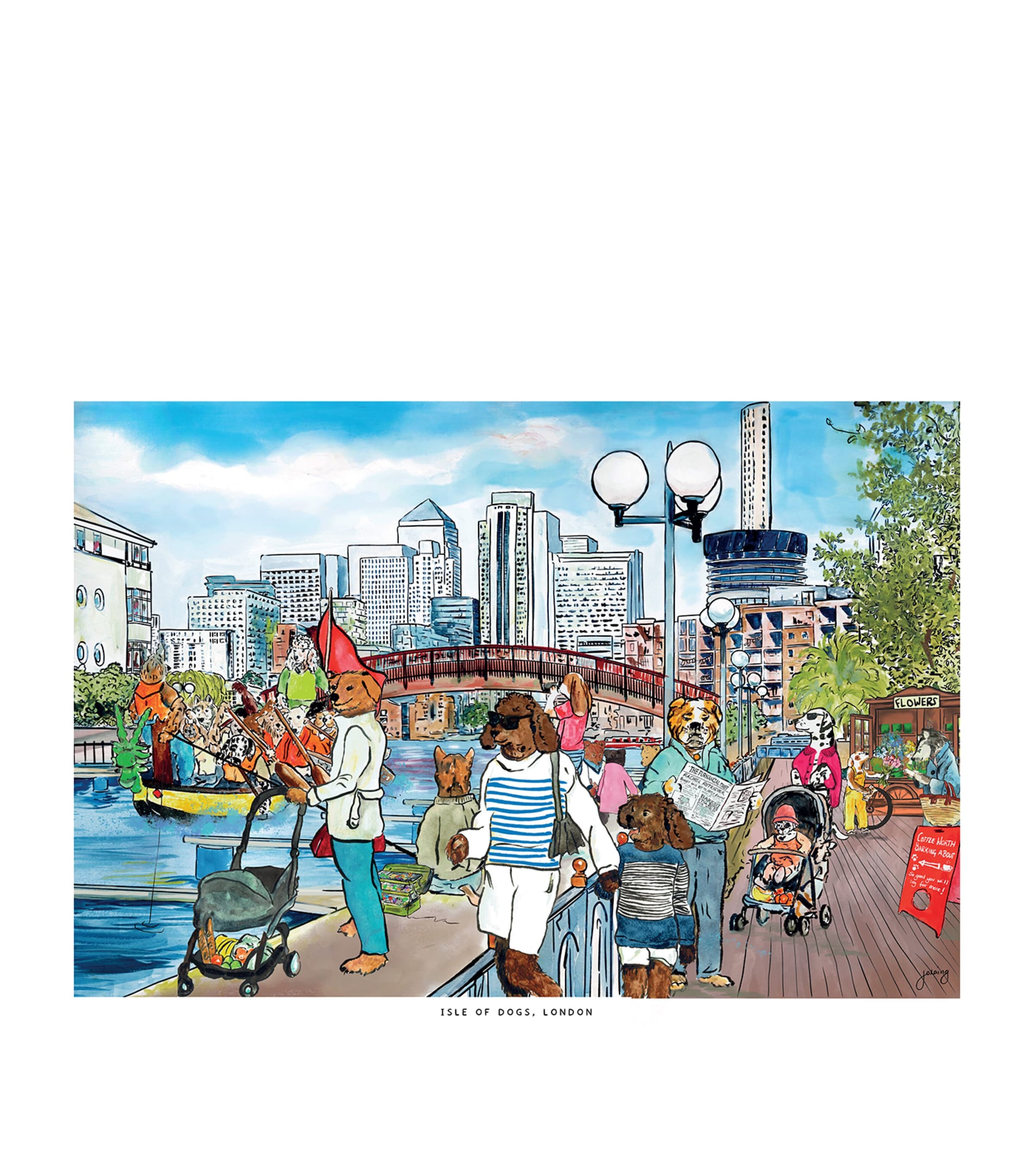 Isle of Dogs Print (42cm x 59cm)