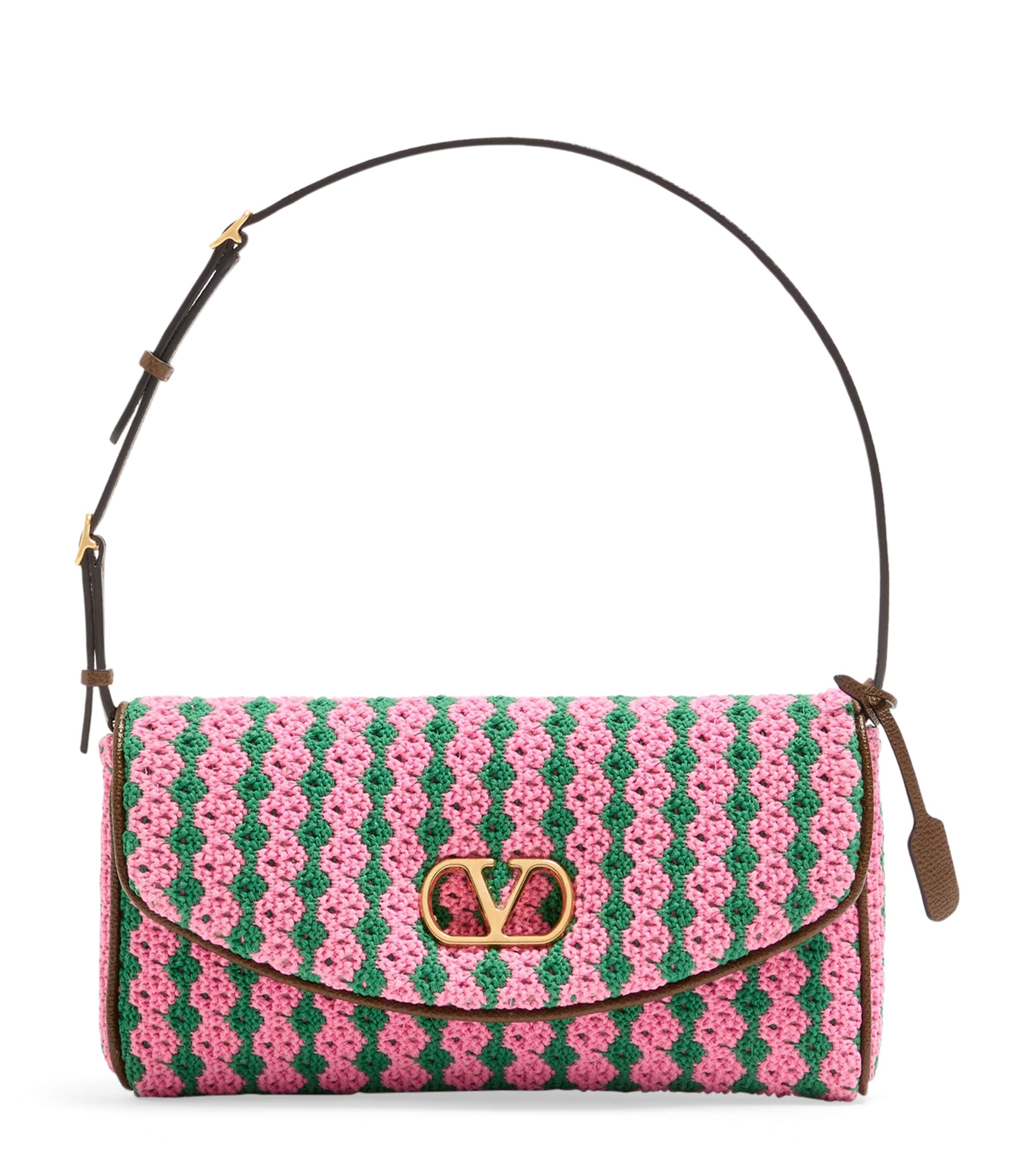 Valentino Garavani Small Crochet DeVain Shoulder Bag