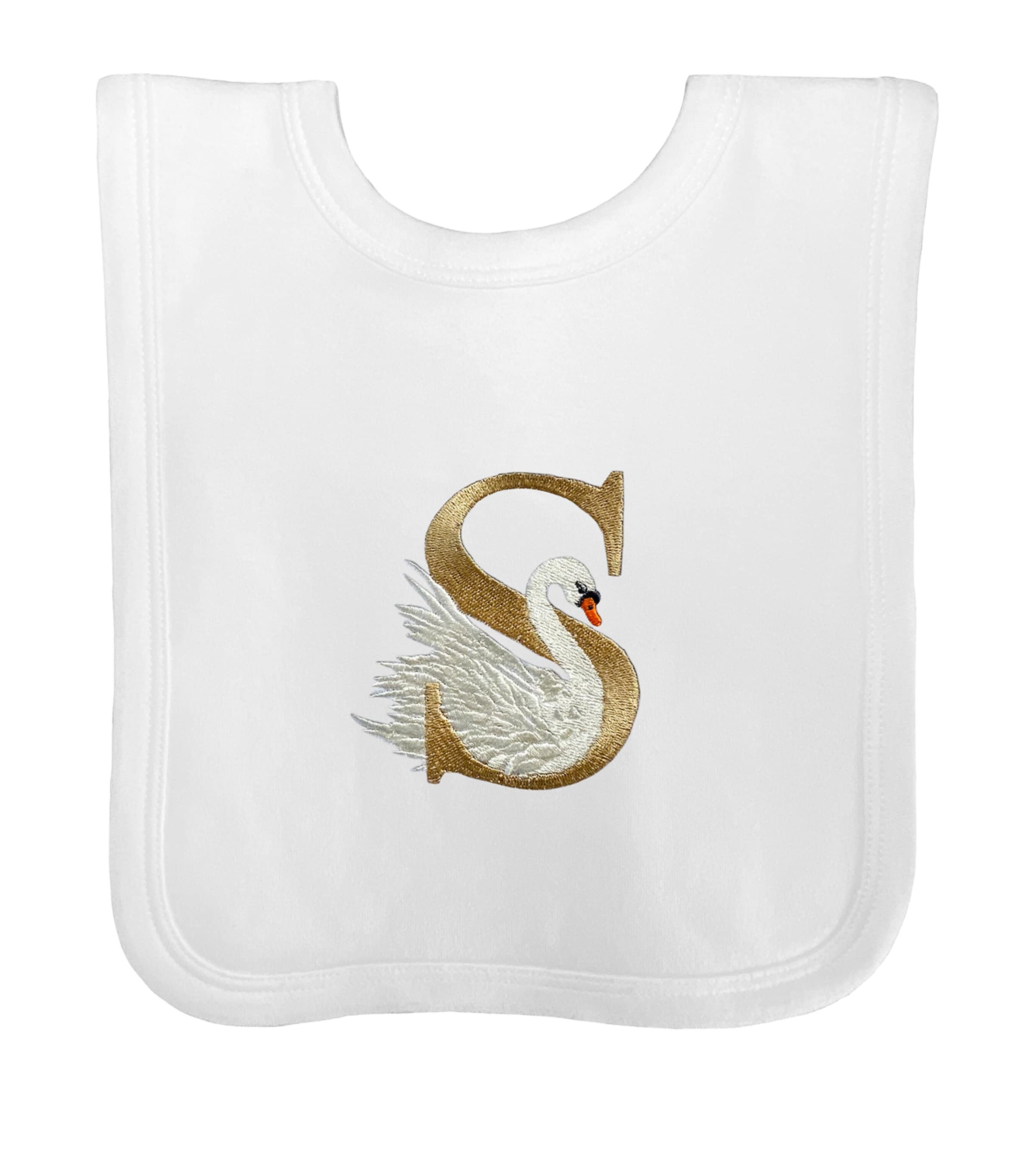 Cotton 'S' Monogram Bib