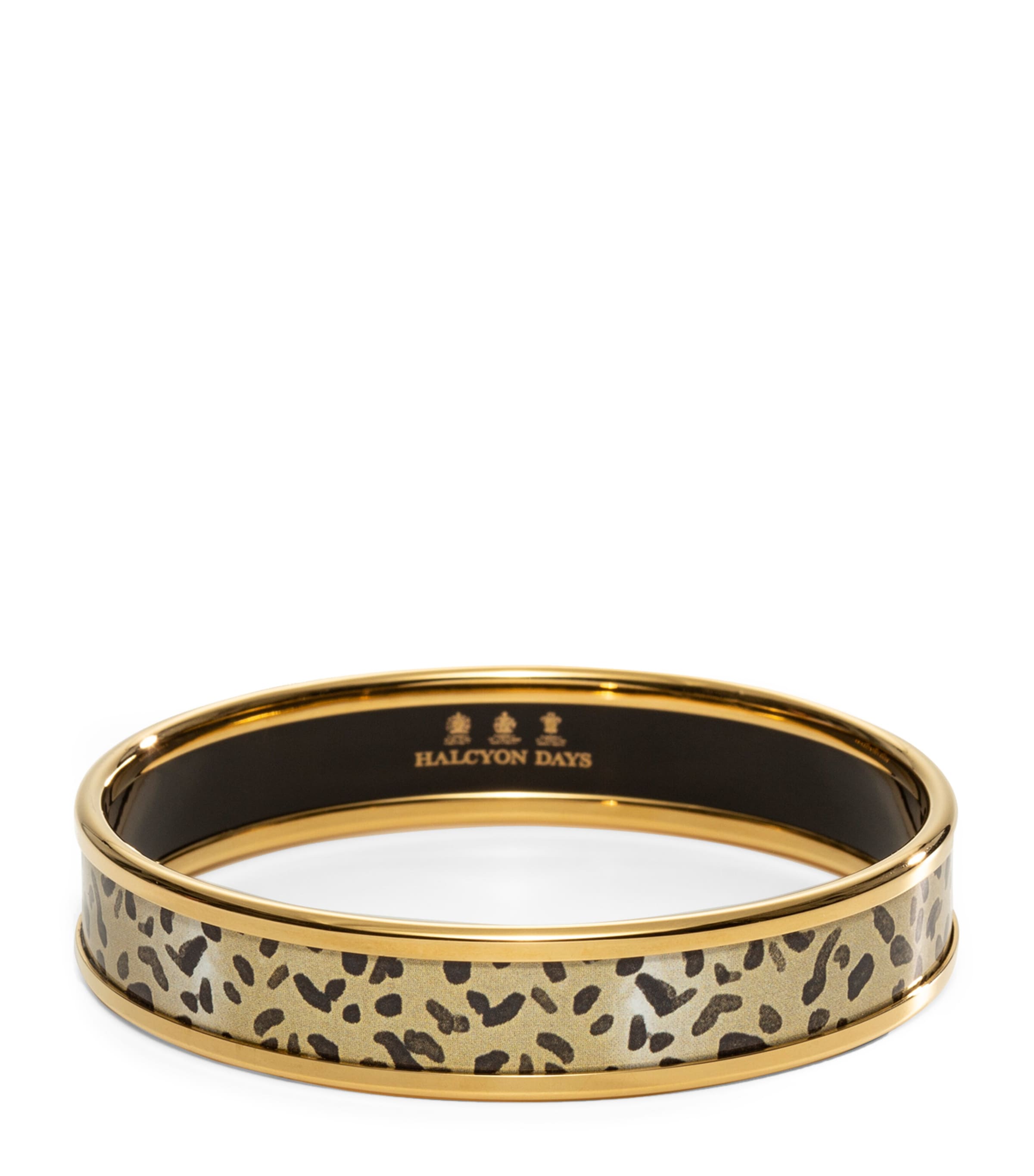 Gold-Plated Leopard Bangle