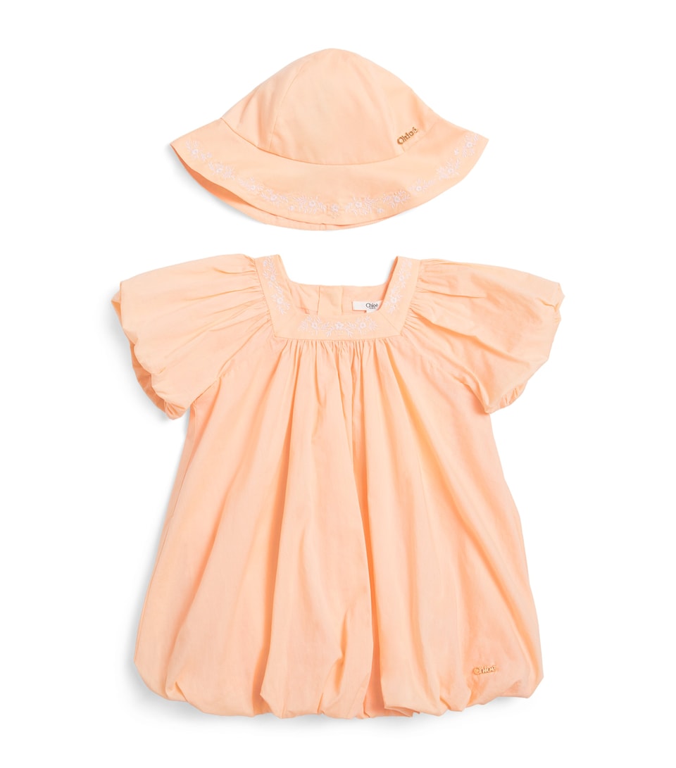 Embroidered Dress and Sunhat Set (1-18 Months)